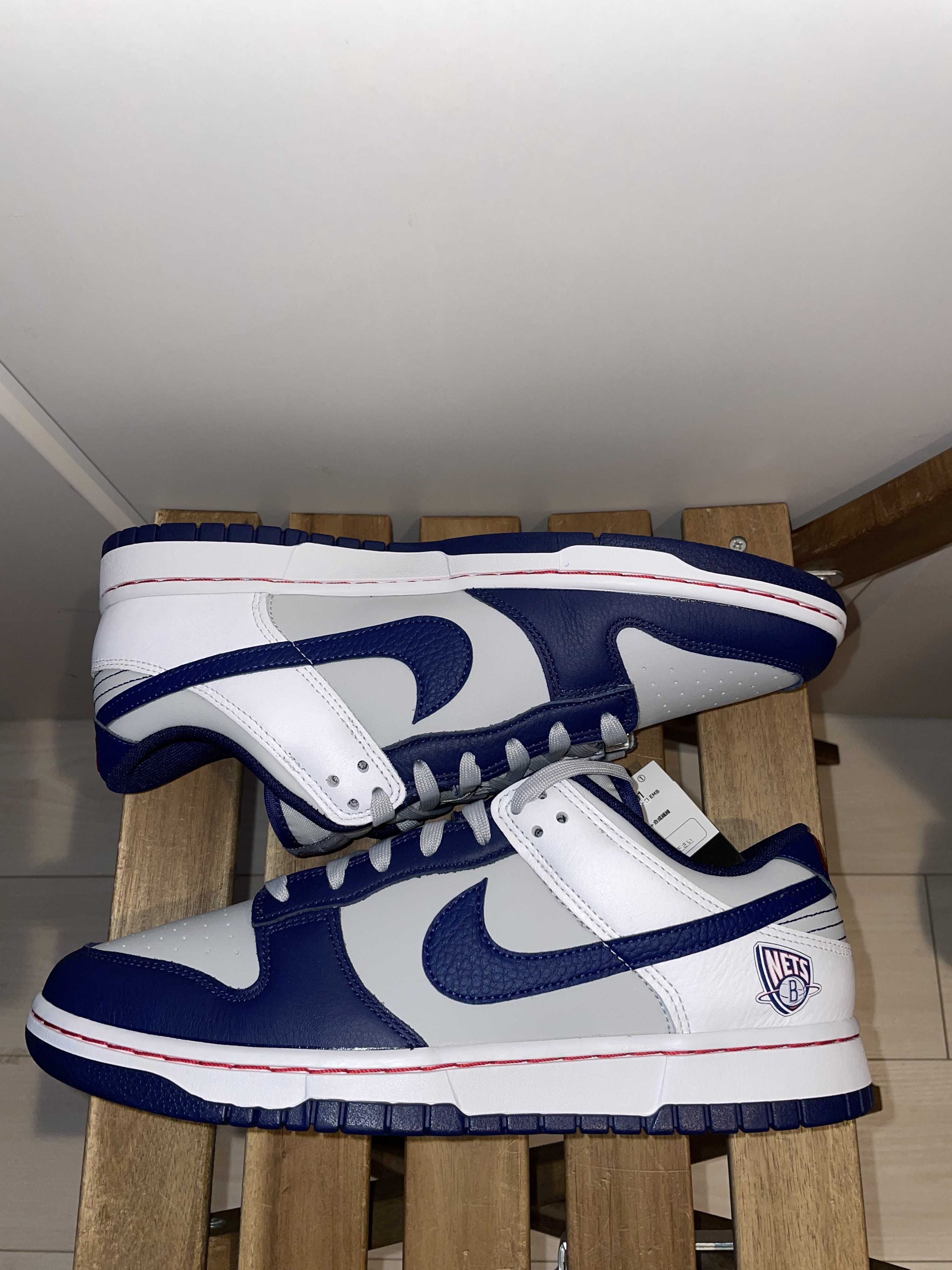 NBA × Nike Dunk Low EMB 75th Anniversary "Nets"