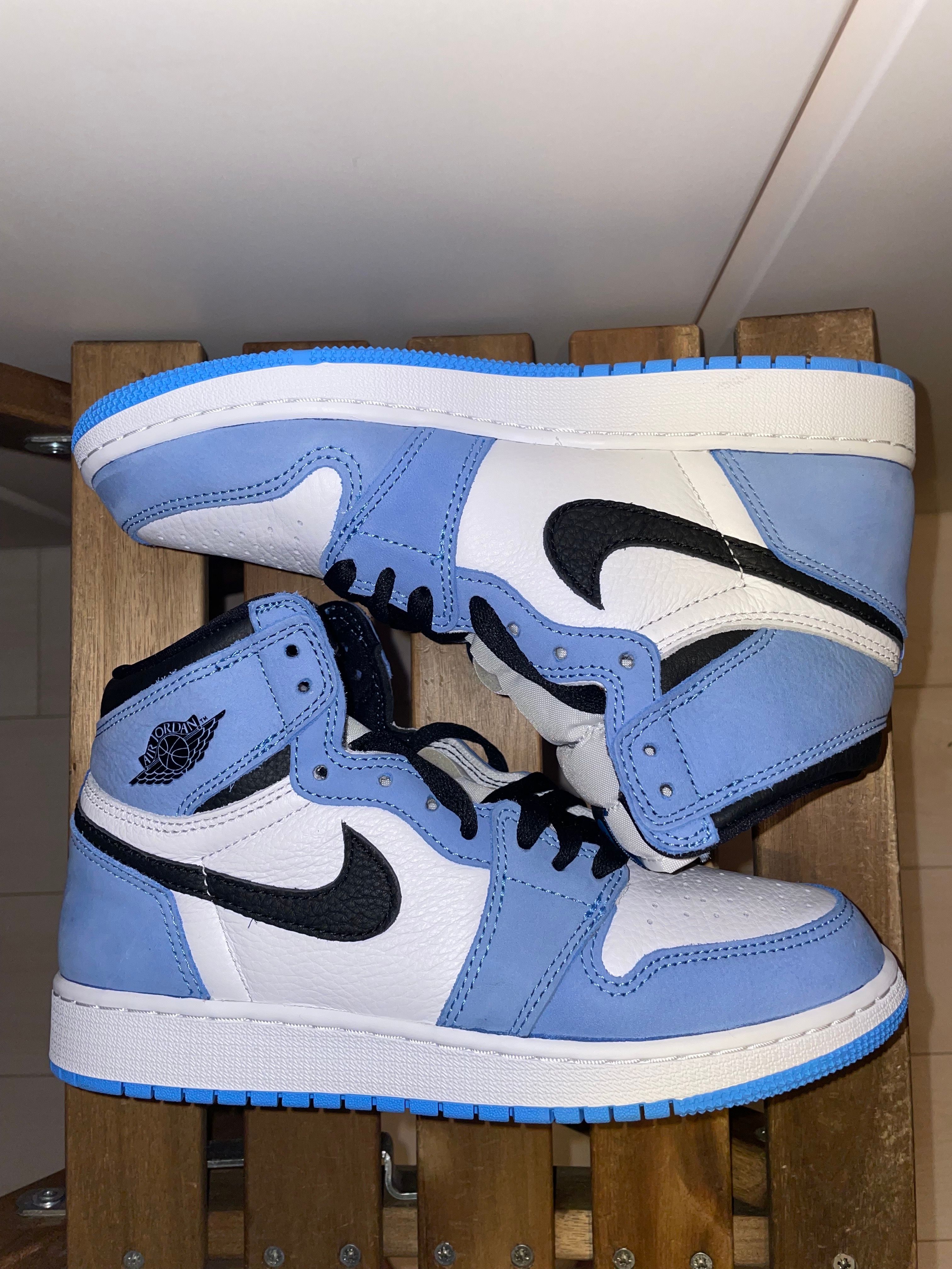 Nike GS Air Jordan 1 High "White/University Blue/Black"   