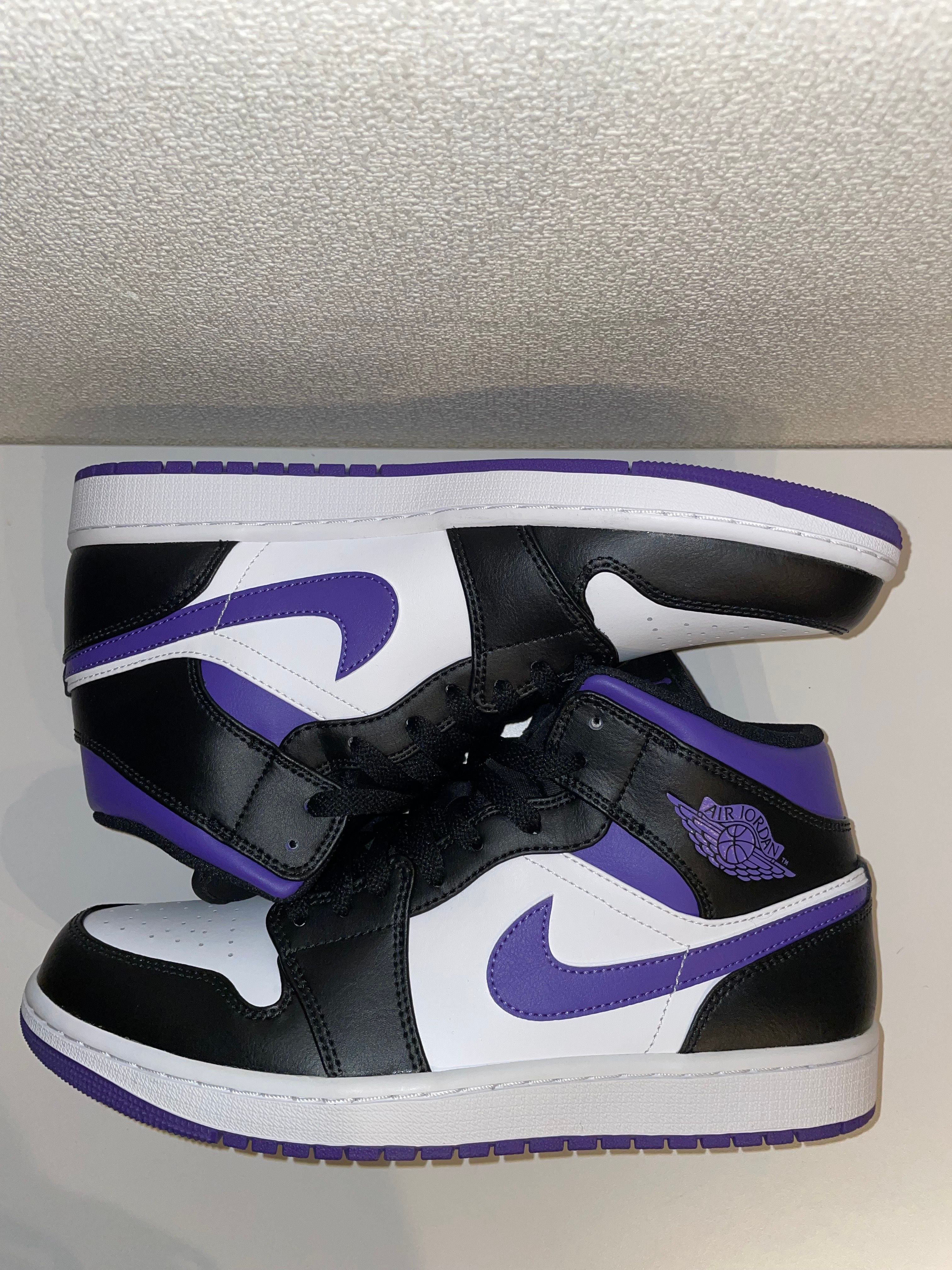 Nike Air Jordan 1 Mid "Black/Court Purple"