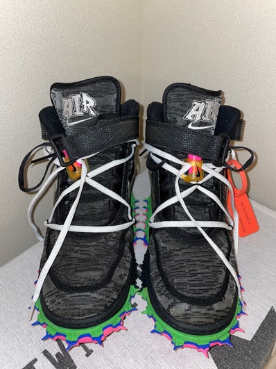 Off-White × Nike Air Force 1 Mid "Black"