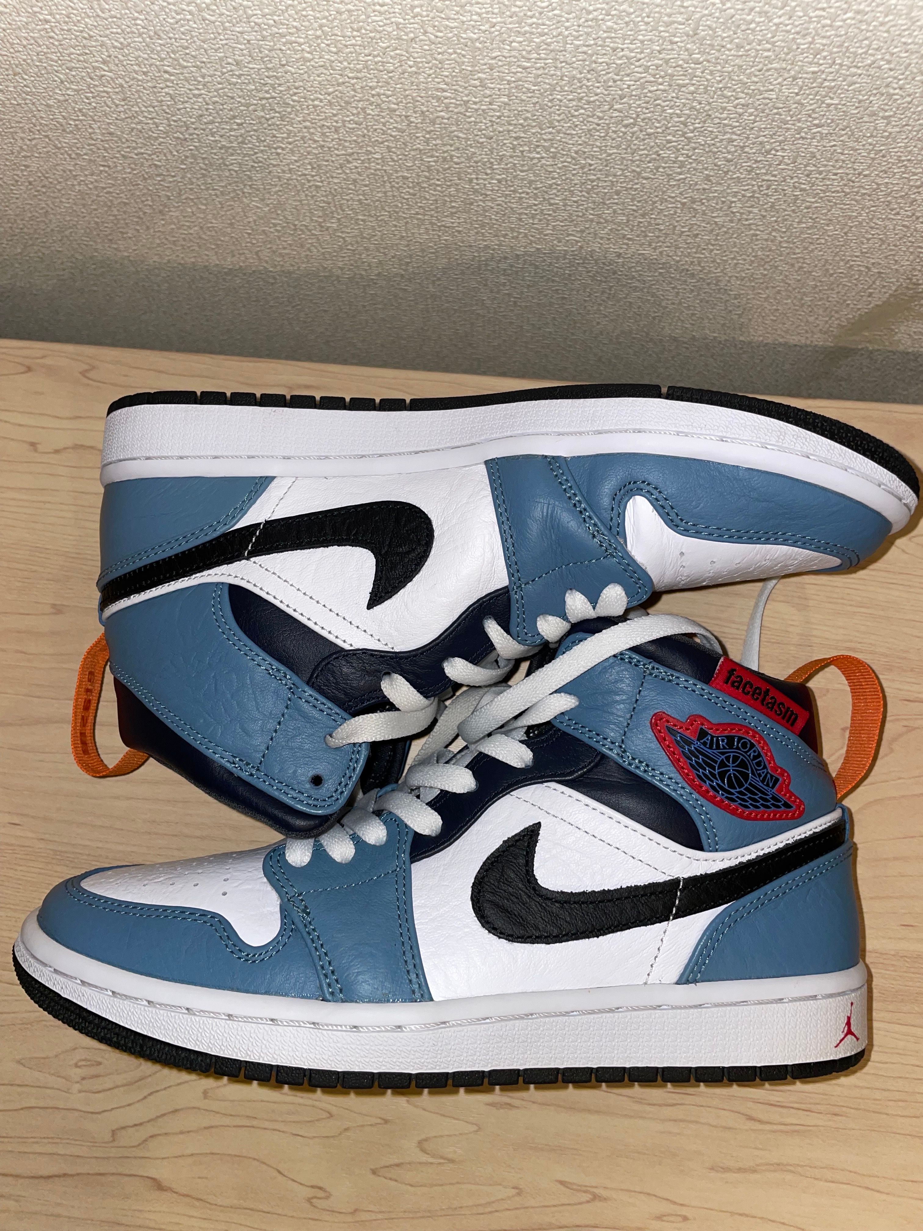 FACETASM × Nike Air Jordan 1 Mid "White/Navy"
