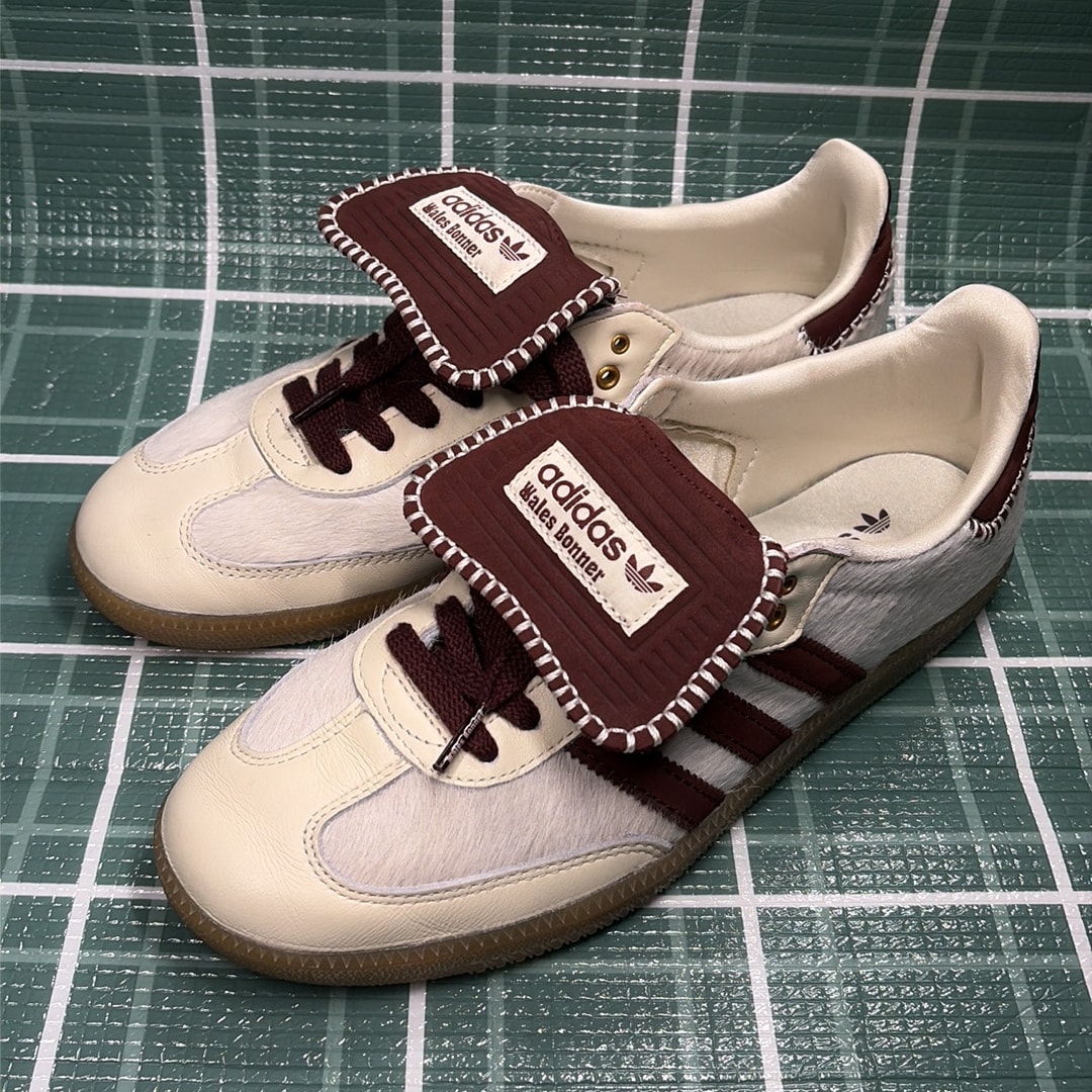 Wales Bonner × adidas Samba Pony Tonal Low "Cream White/Mystery Brown"