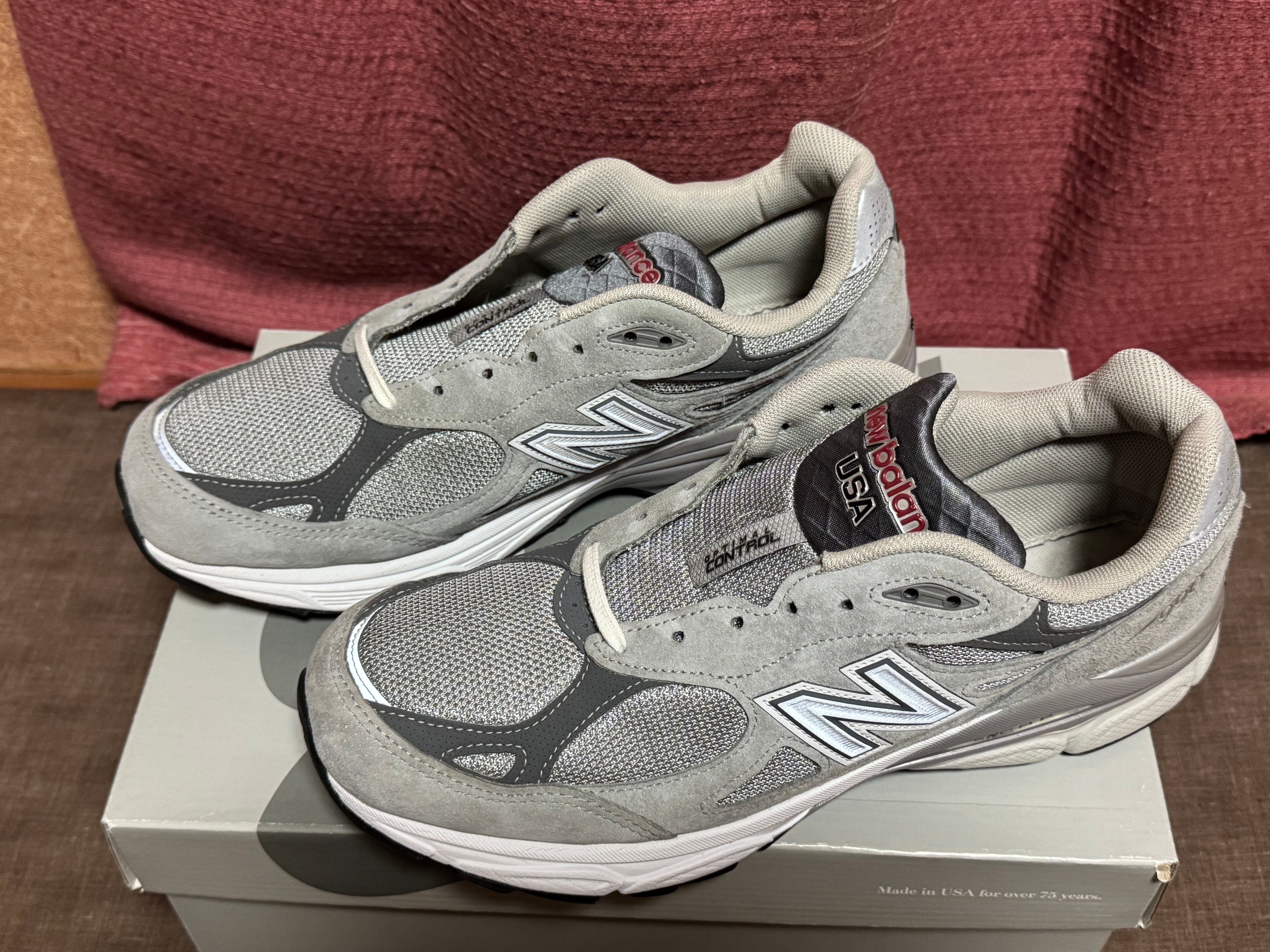 最終値下げ 美品! ニューバランス990V3グレー 27.5cmスニダン New Balance 990V3 