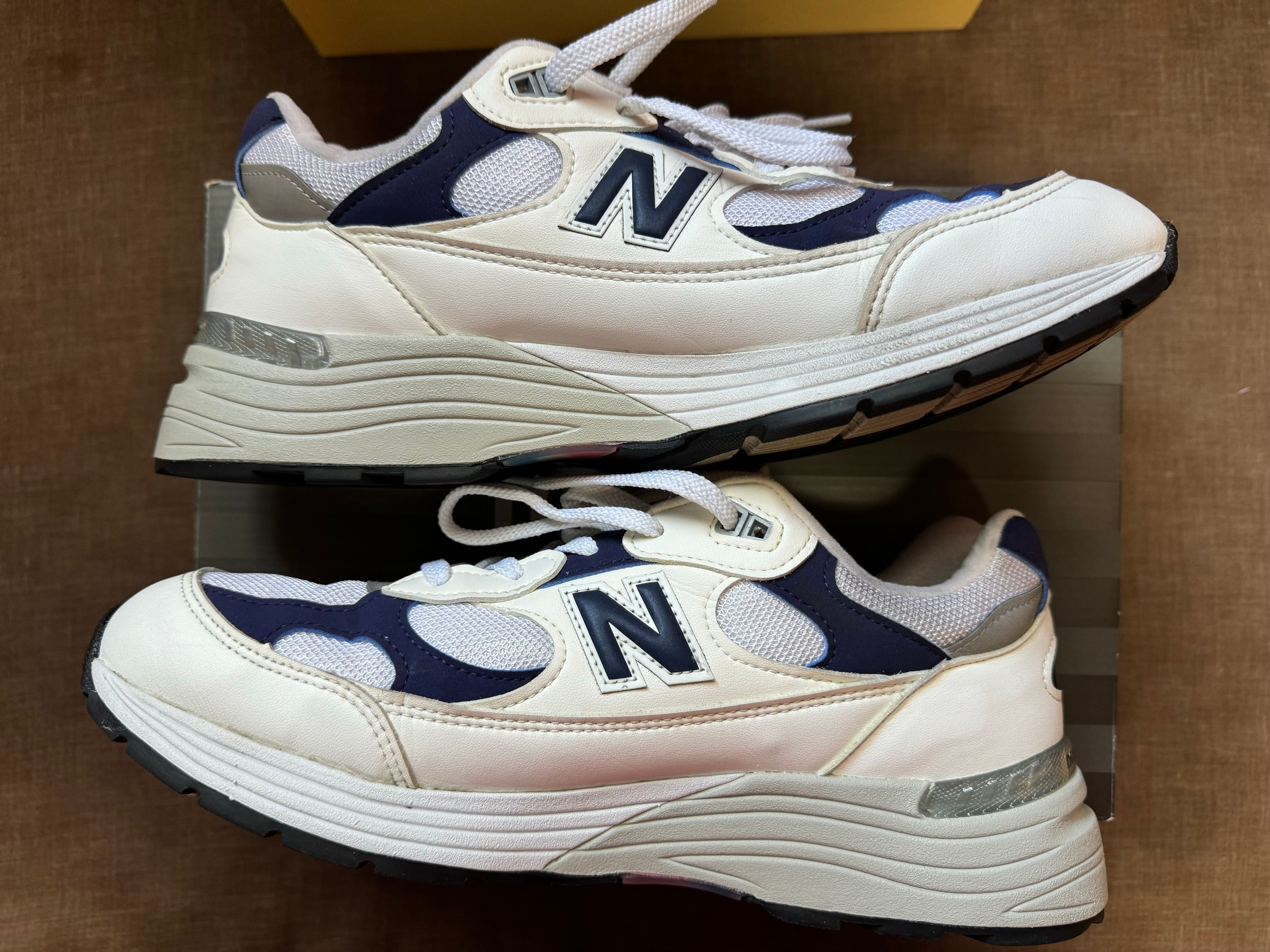 New Balance 992 Made in USA "White Navy"