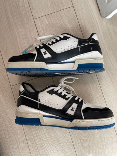 LOUIS VUITTON TRAINER LINE SNEAKER "BLACK BLUE"