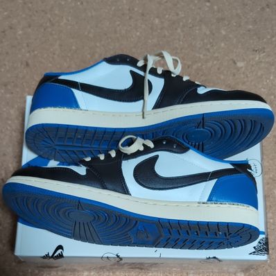 Travis Scott × fragment design × Nike Air Jordan 1 Low OG SP "Military Blue"