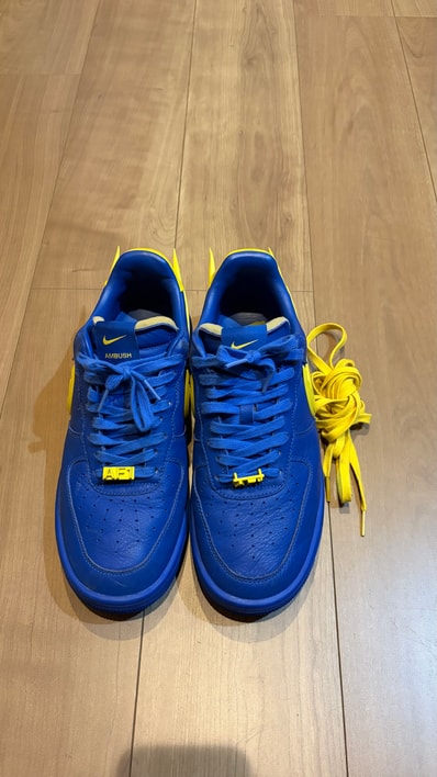 AMBUSH × Nike Air Force 1 Low "Game Royal and Vivid Sulfur"