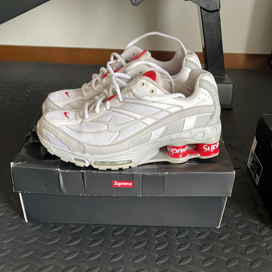 Supreme × Nike Shox Ride 2 "White/Grey Fog/Flat Platinum"