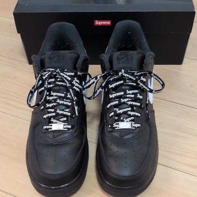 Supreme × Nike Air Force 1 Low "Black/White"