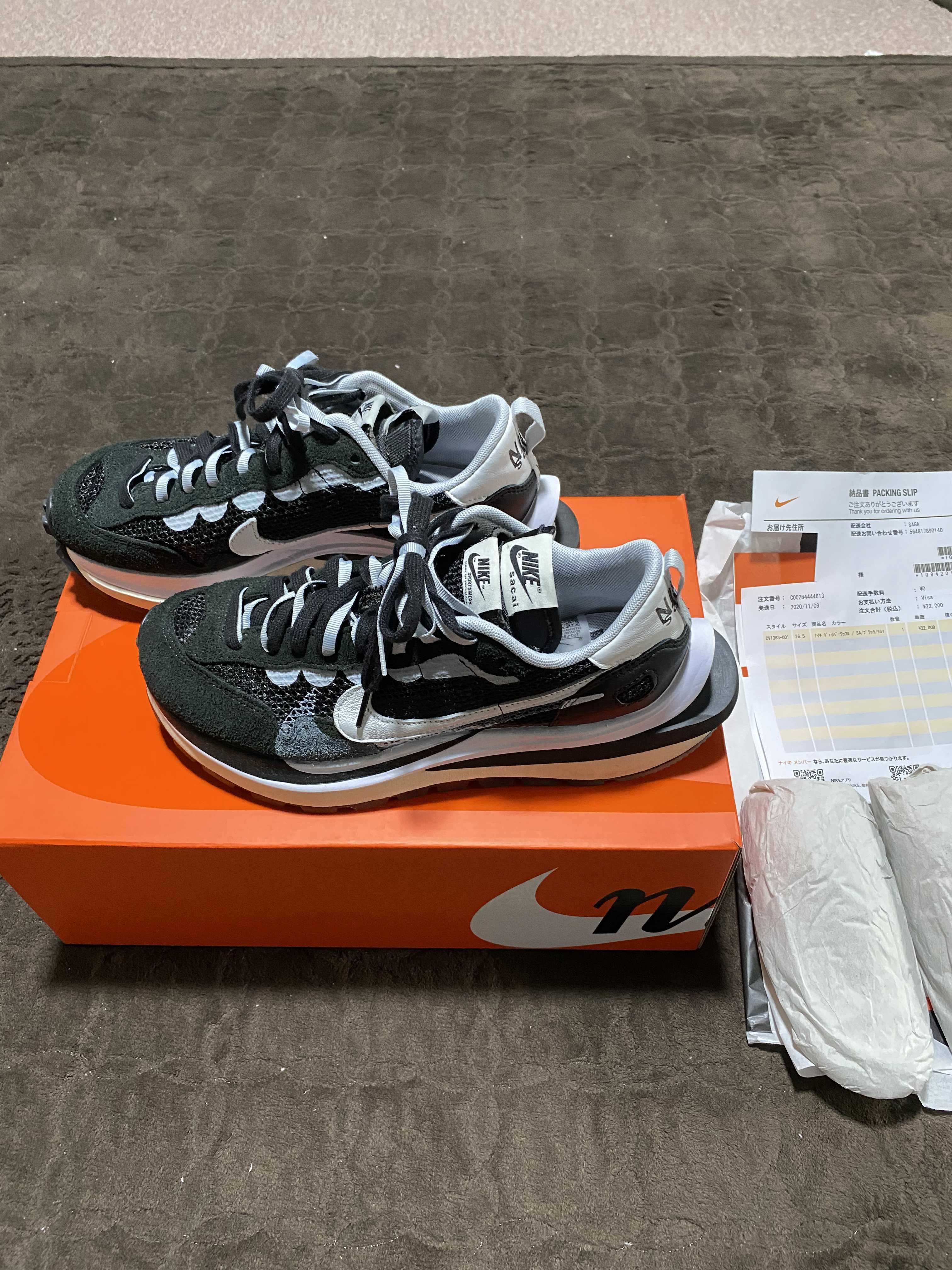 sacai × Nike Vapor Waffle "Black and White"