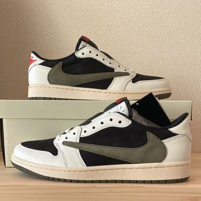 Travis Scott × Nike Women's Air Jordan 1 Low OG "Medium Olive"