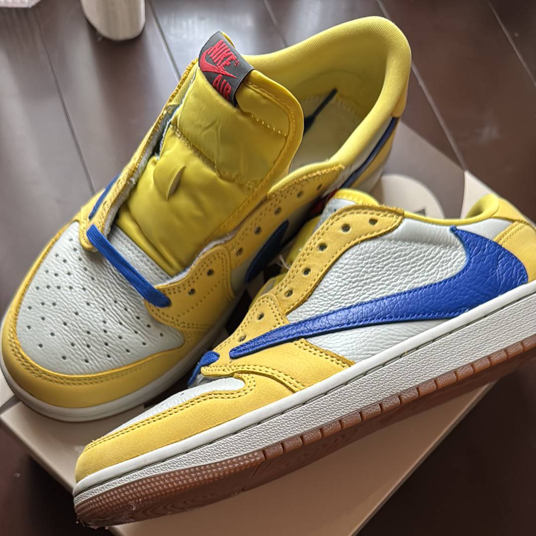 Travis Scott × Nike Women's Air Jordan 1 Retro Low OG "Canary"