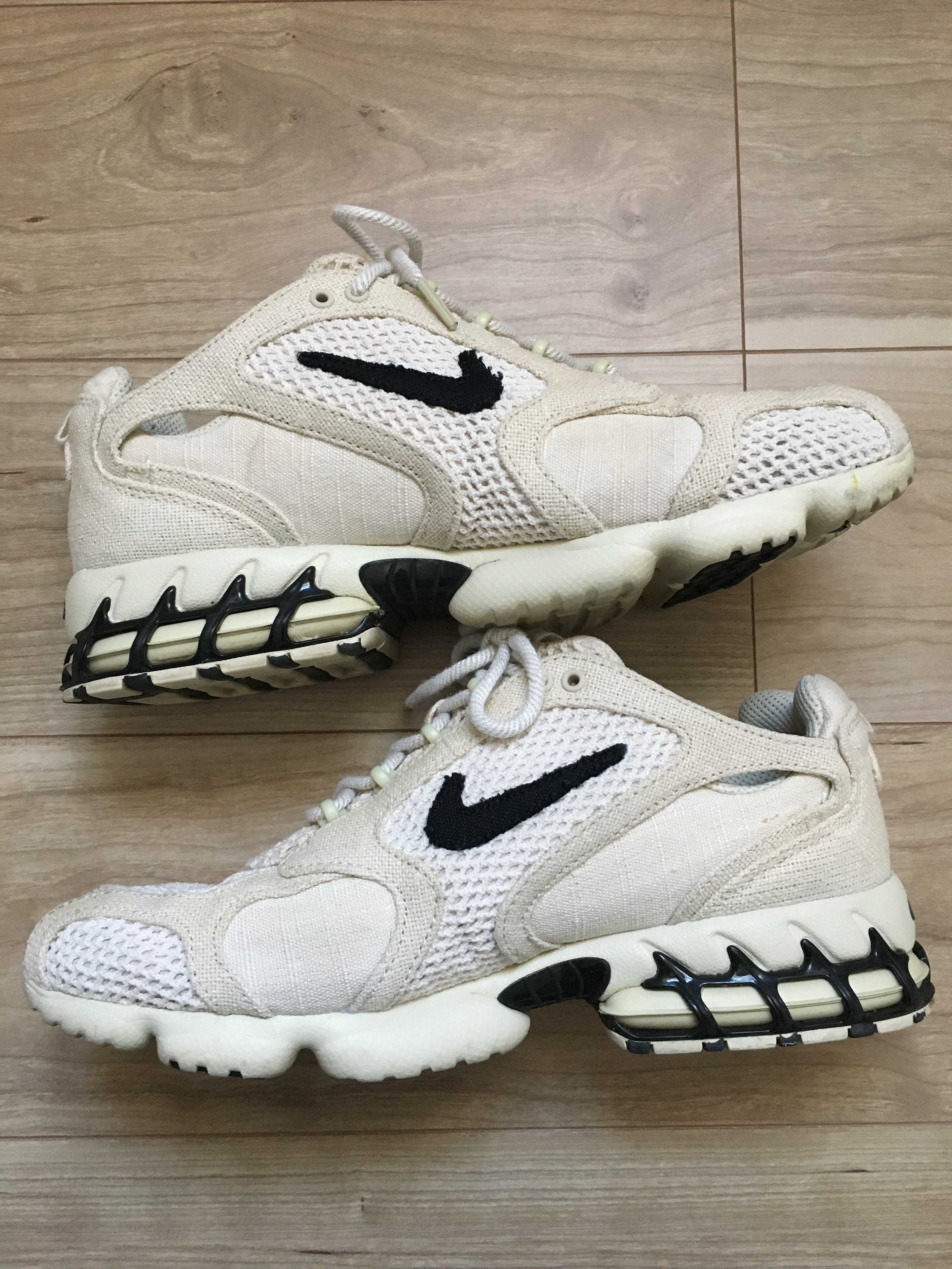 Stussy × Nike Air Zoom Spiridon CG 2 "Fossil/Black"