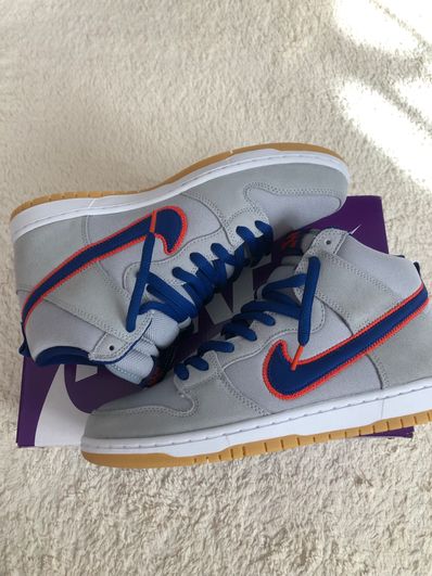 Nike SB Dunk High "Rush Blue and Team Orange/New York Mets"