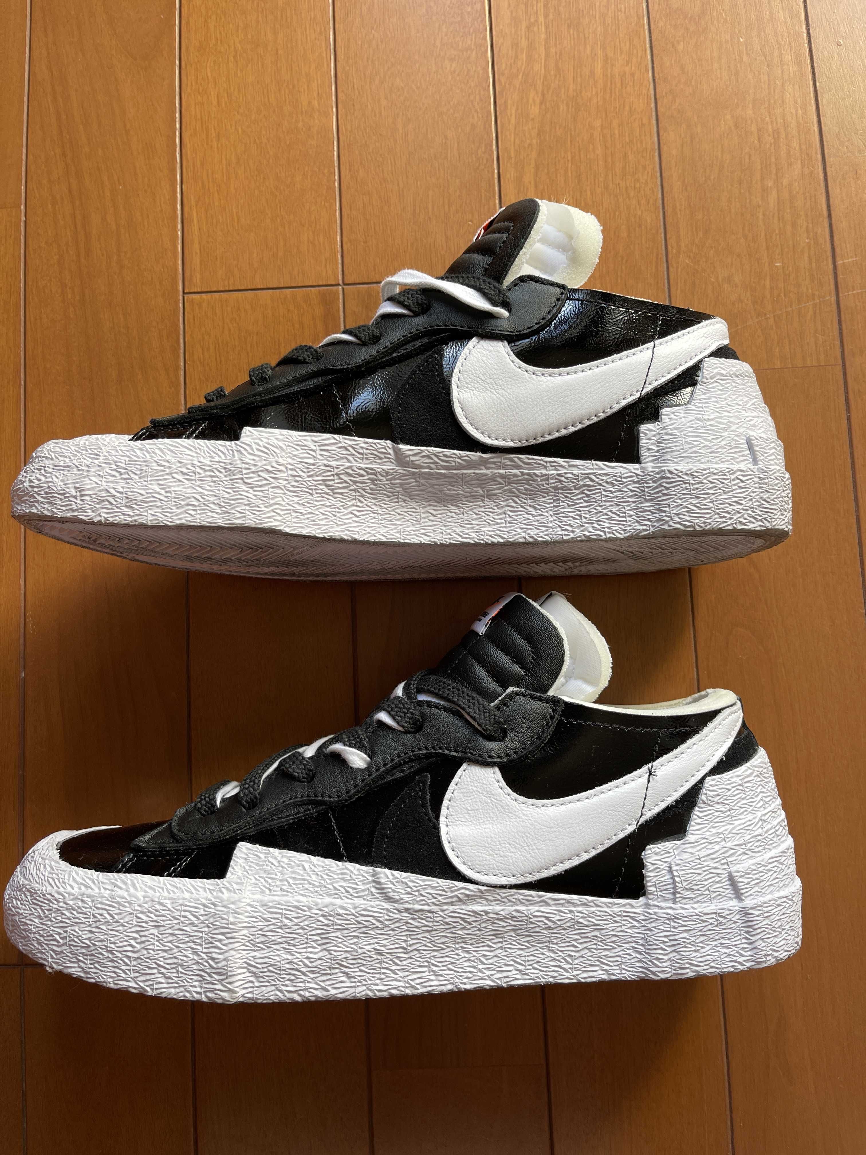 sacai × Nike Blazer Low "Black Patent Leather"