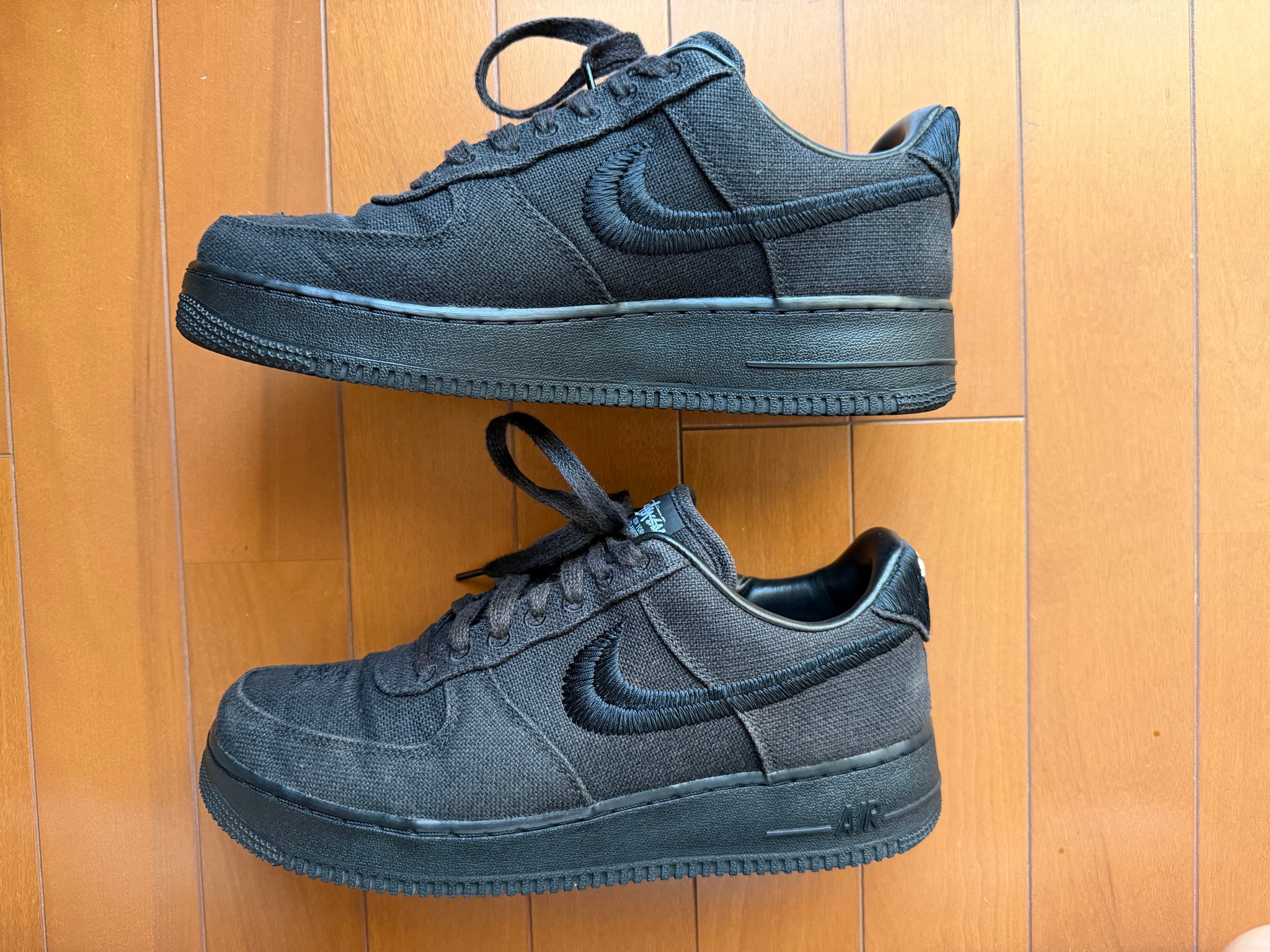 Stussy × Nike Air Force 1 Low "Triple Black"