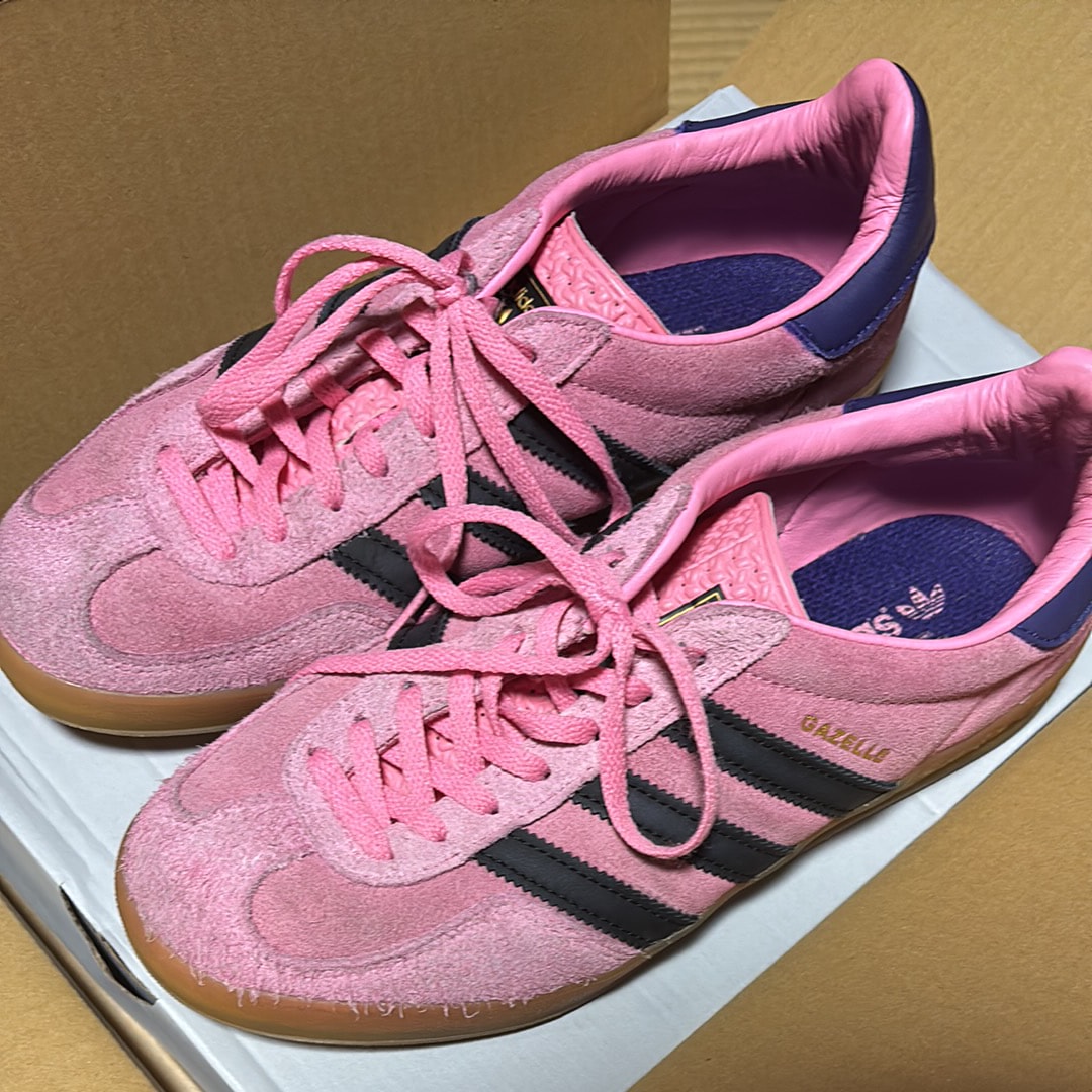 adidas Women's Gazelle Indoor "Bliss Pink/Core Black/Collegiate Purple"