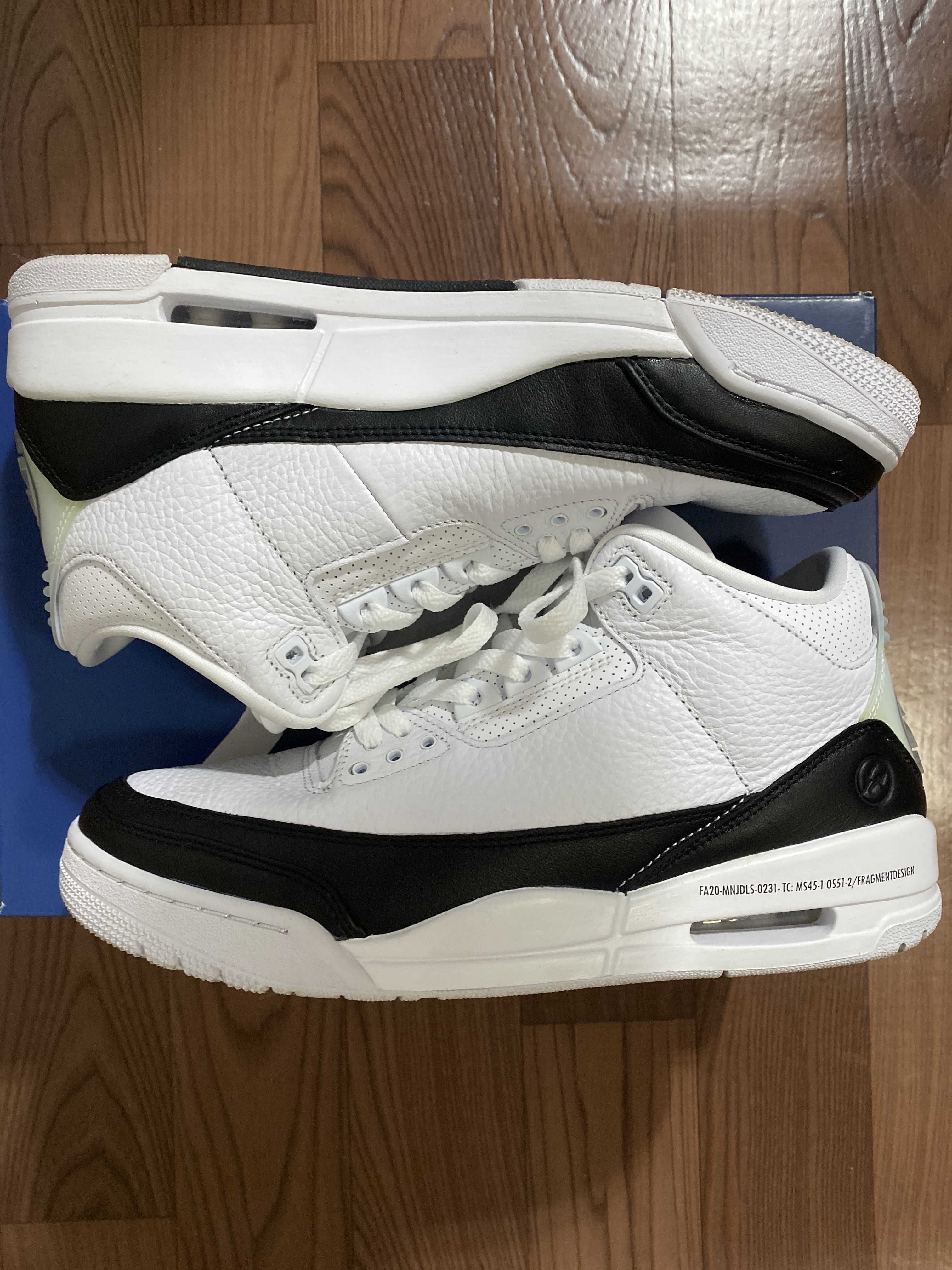Fragment × Nike Air Jordan 3 "White/Black"