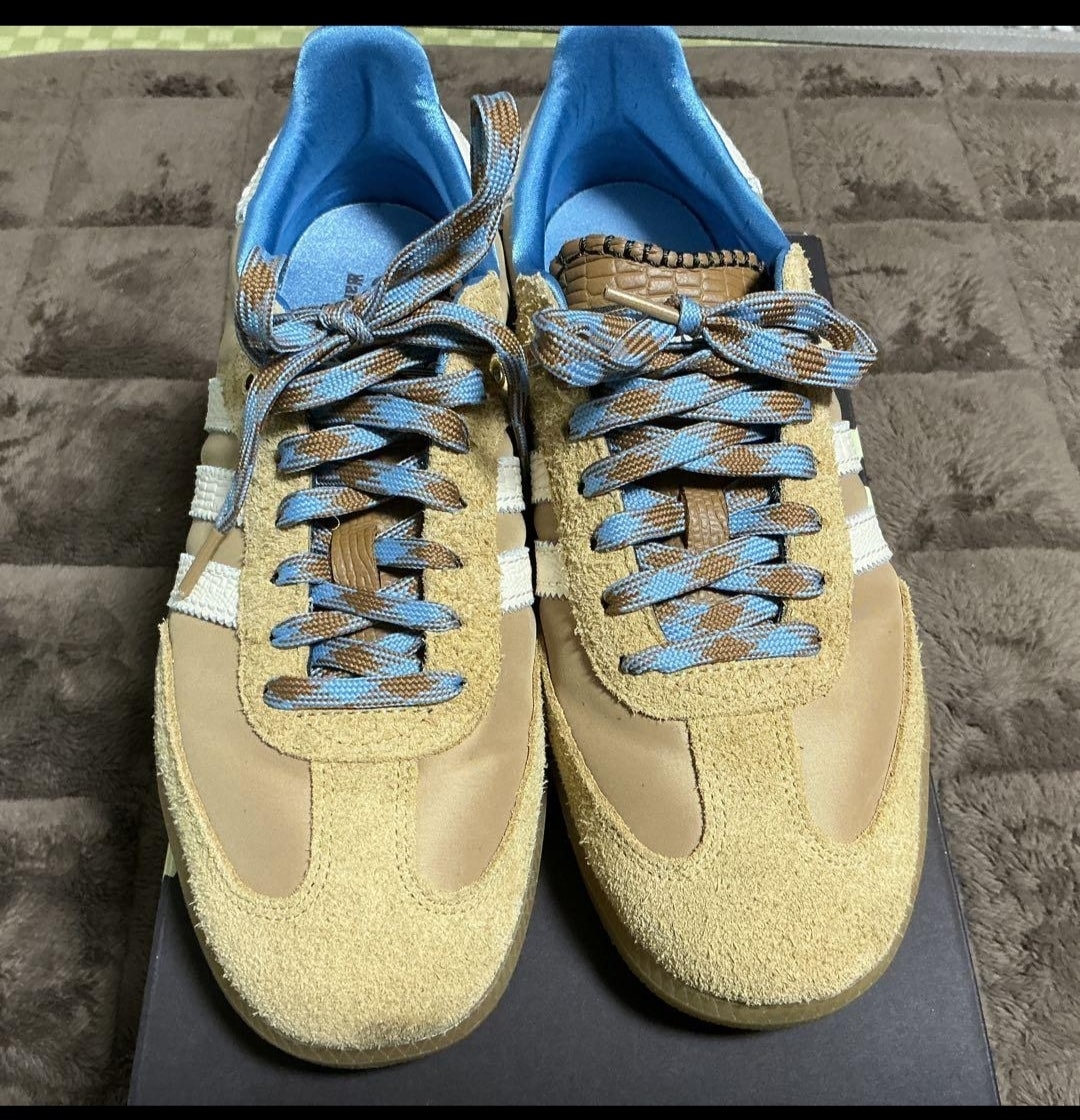Wales Bonner × adidas Nylon Samba "Desert/Wonder White/Ash Blue"