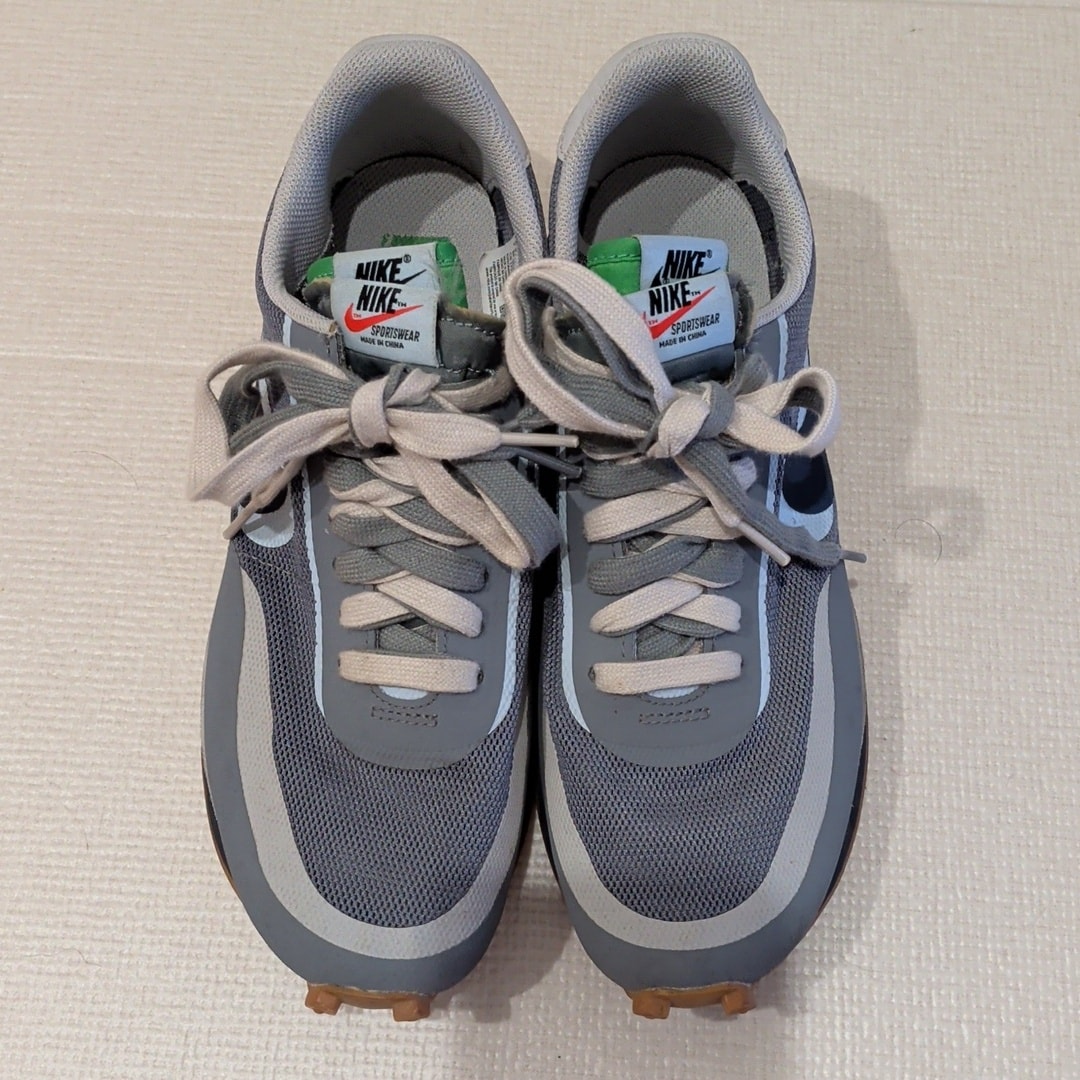 CLOT × Sacai × Nike LD Waffle "Grey Obsidian/Cool Grey"