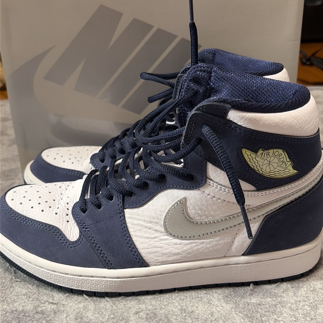 Nike Air Jordan 1 High OG CO.JP "White/Midnight Navy" (2020) (Standard Box)