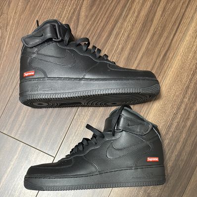 Supreme × Nike Air Force 1 Mid "Black" FW24