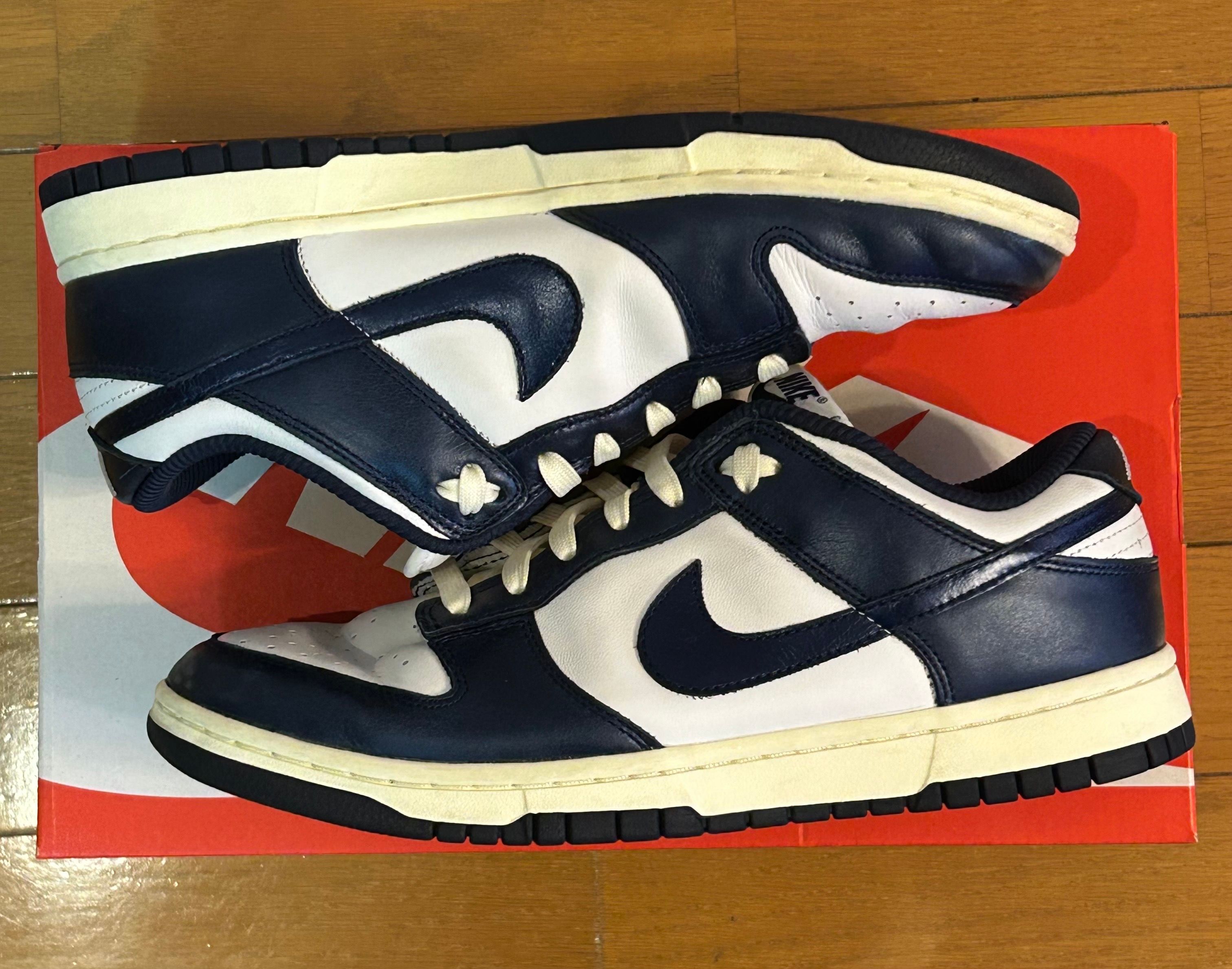 Nike Women's Dunk Low PRM "Midnight Navy and White"