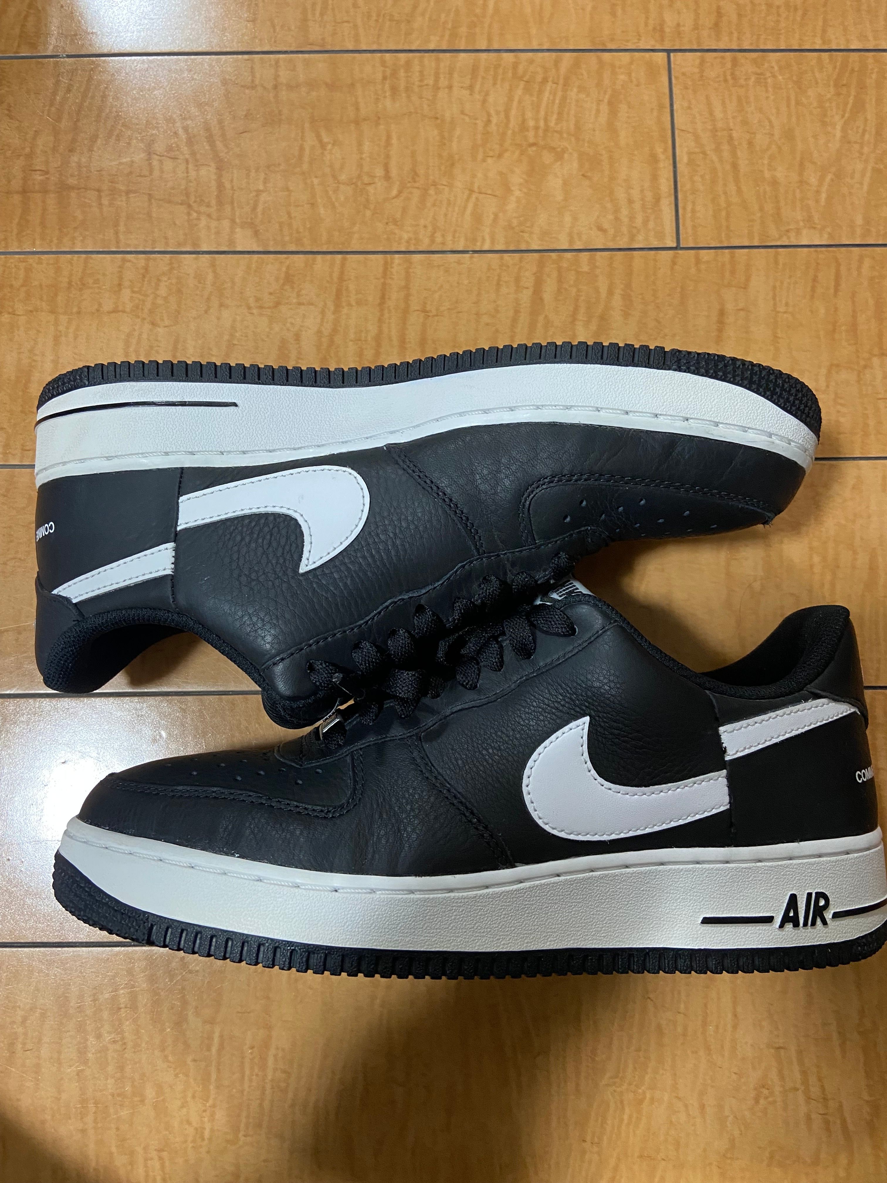 Supreme × COMME des GARCONS SHIRT × Nike Air Force 1 Low "Black/White" (2018)