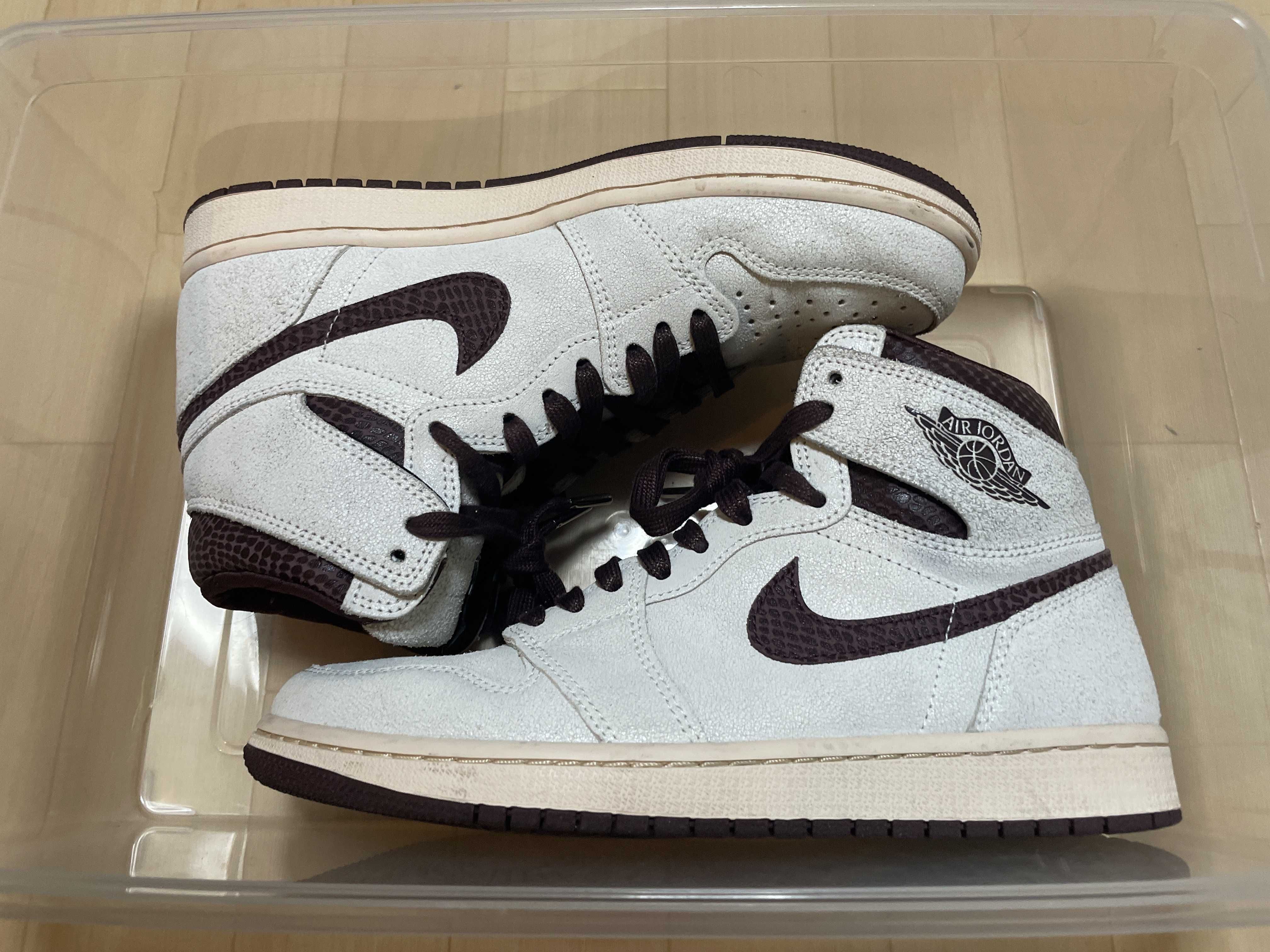 A Ma Maniere × Nike Air Jordan 1 Retro High OG "Sail and Burgundy"