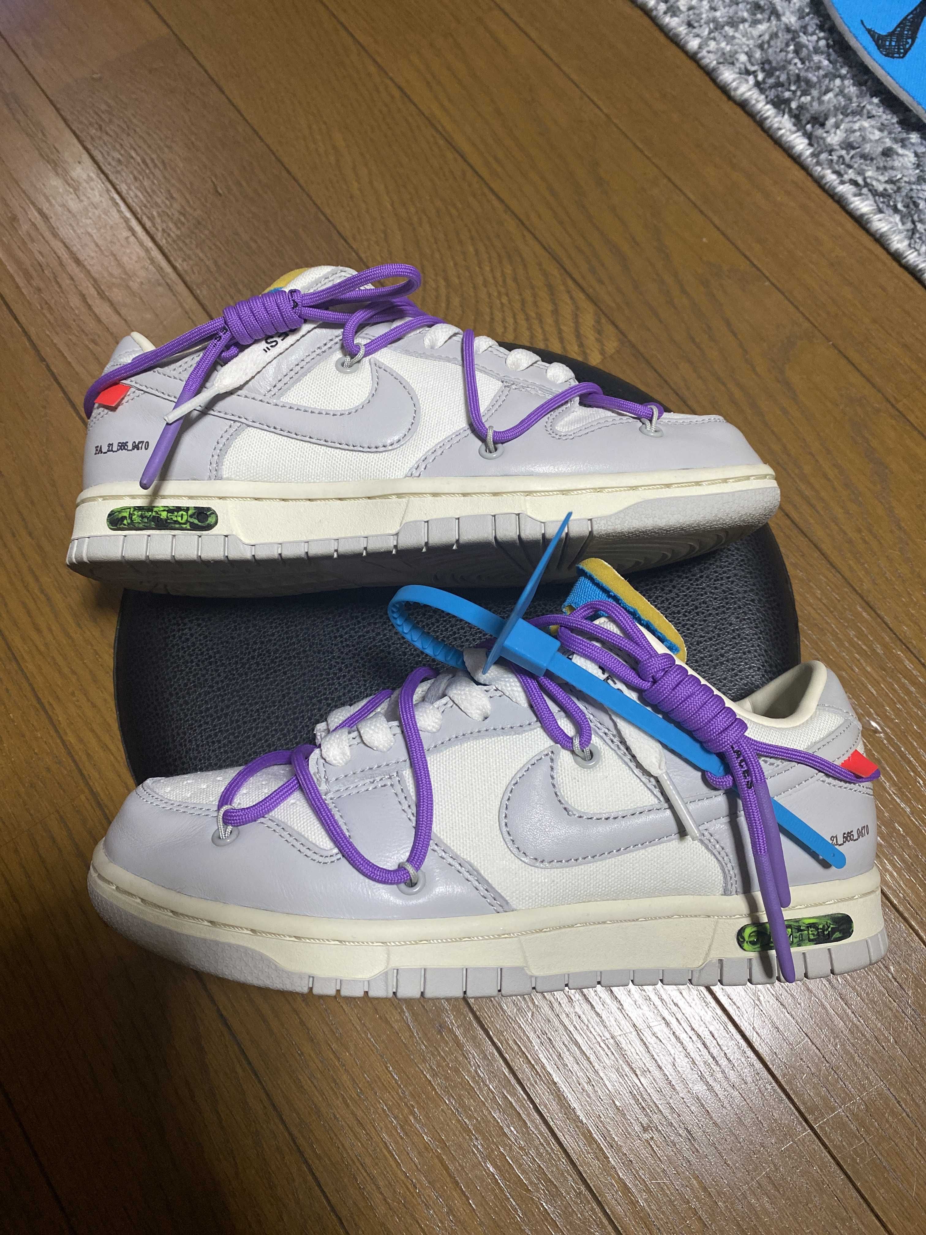 Off-White × Nike Dunk Low "Sail/Neutral Gray"