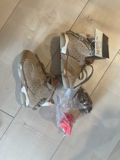 Travis Scott × Nike TD Air Jordan 6 "British Khaki"