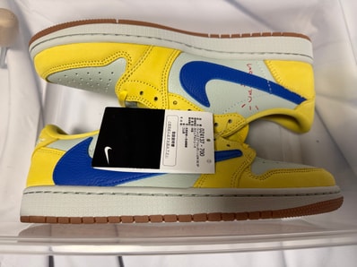 Travis Scott × Nike Women's Air Jordan 1 Retro Low OG "Canary"
