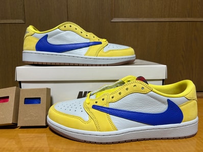 Travis Scott × Nike Women's Air Jordan 1 Retro Low OG "Canary"
