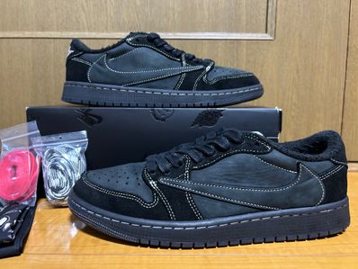 Travis Scott × Nike Air Jordan 1 Low OG SP "Black Phantom"