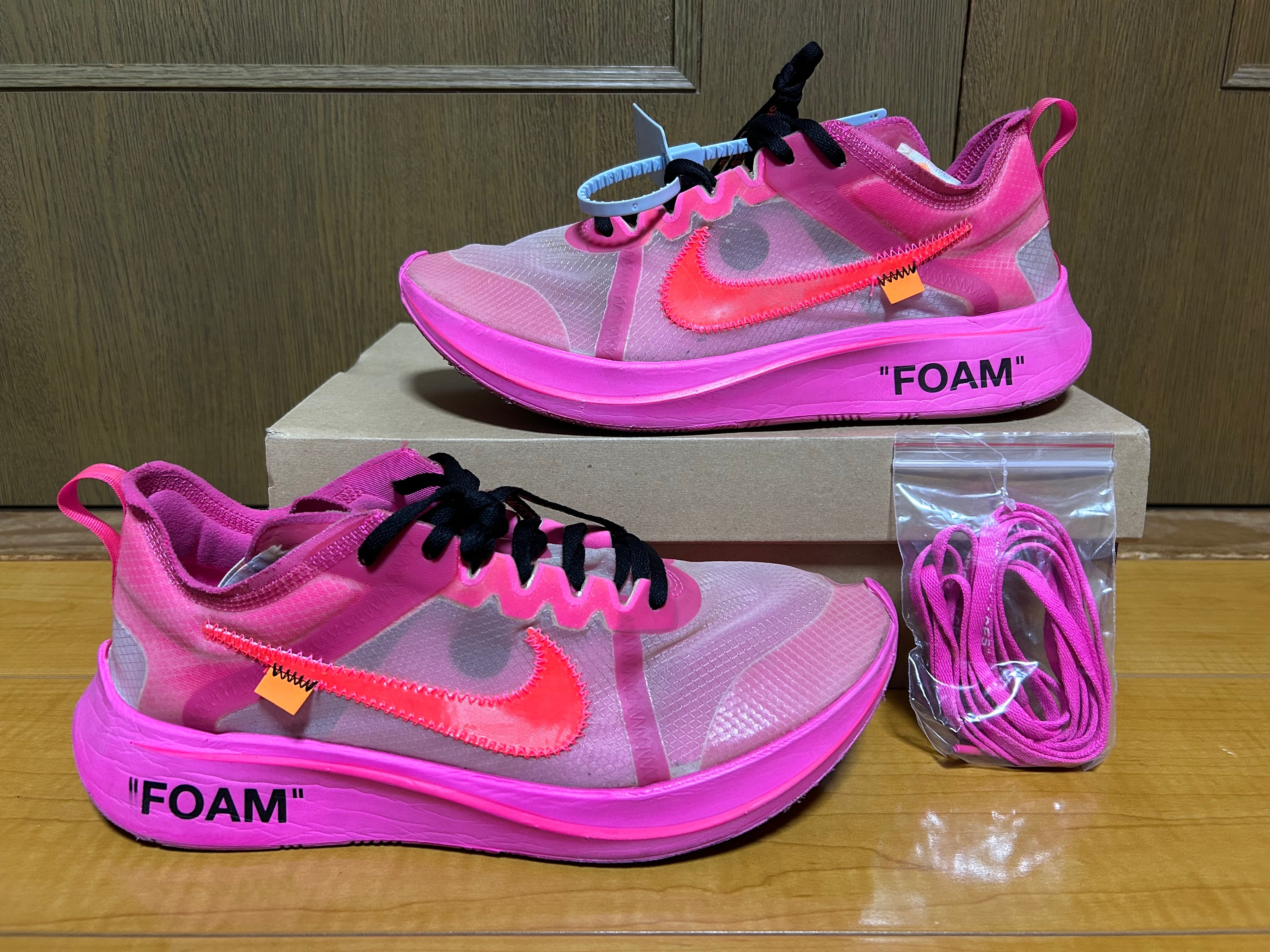Off-White × Nike Zoom Fly "Pink"