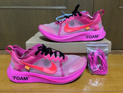 Off-White × Nike Zoom Fly "Pink"