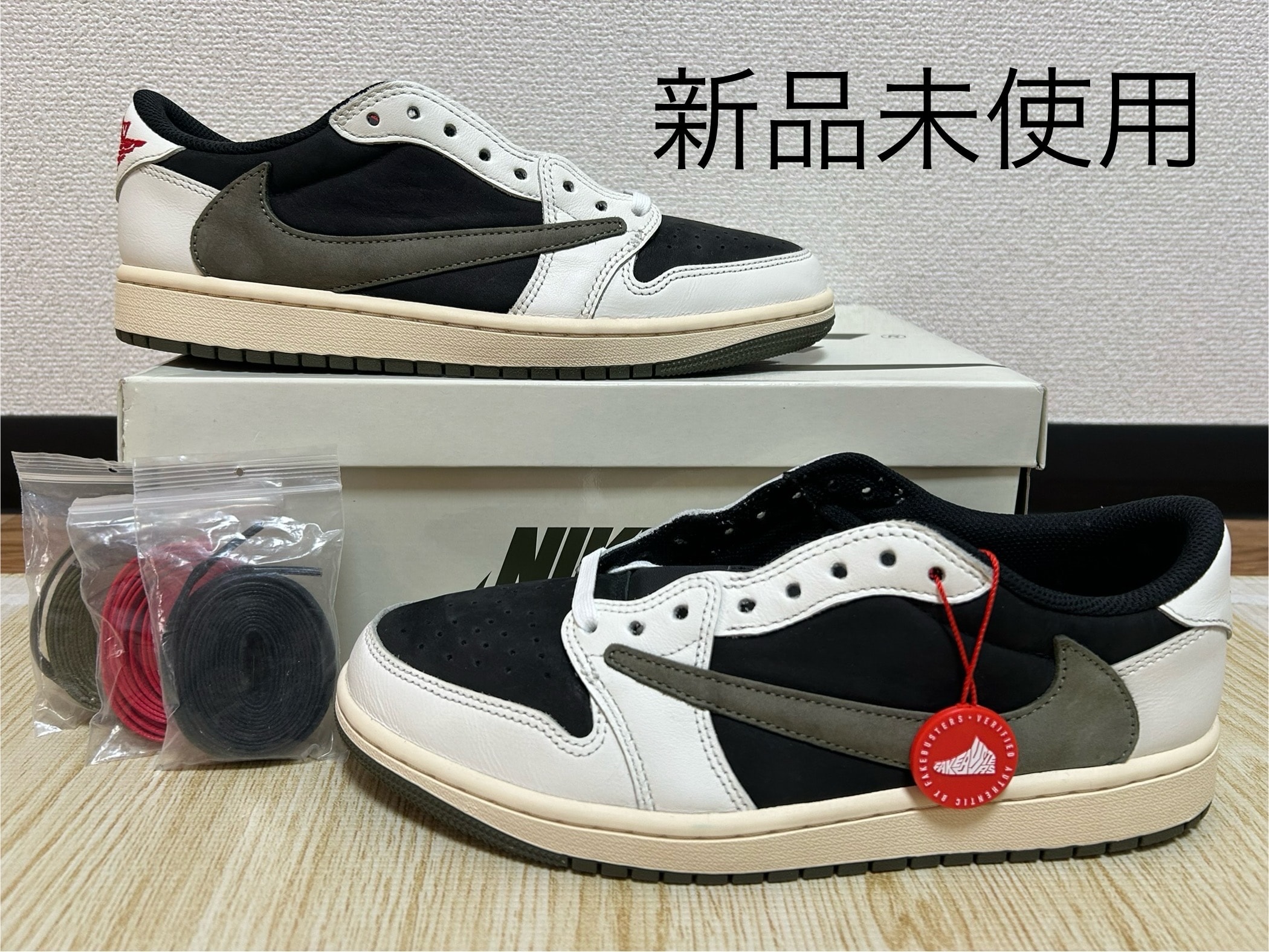 トラヴィススコット × ナイキ ウィメンズ エアジョーダン1 ロー OG "ミディアム オリーブ"