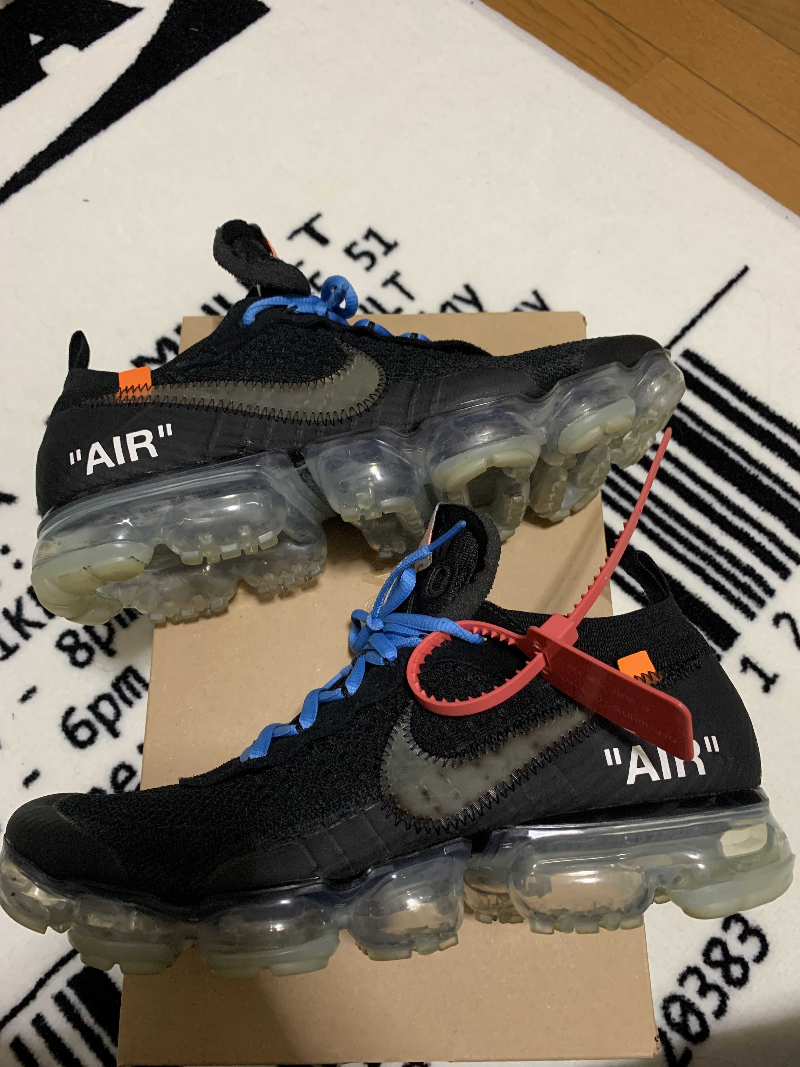 Off-White × Nike Air Vapormax "Black/Total Orange/Clear"