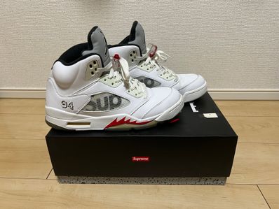 Supreme × Nike Air Jordan 5 Retro "White"