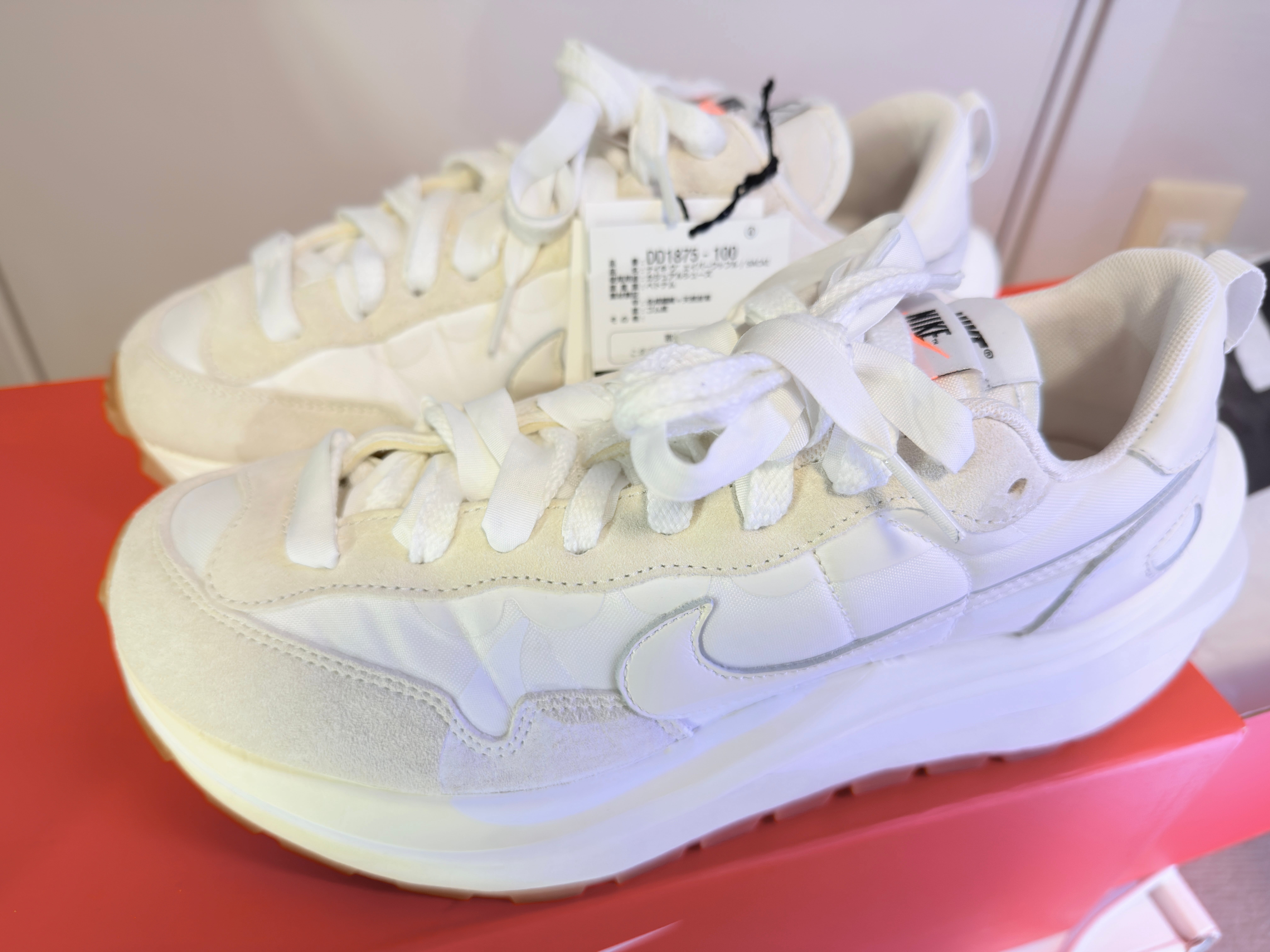 sacai × Nike Vapor Waffle "White Gum"