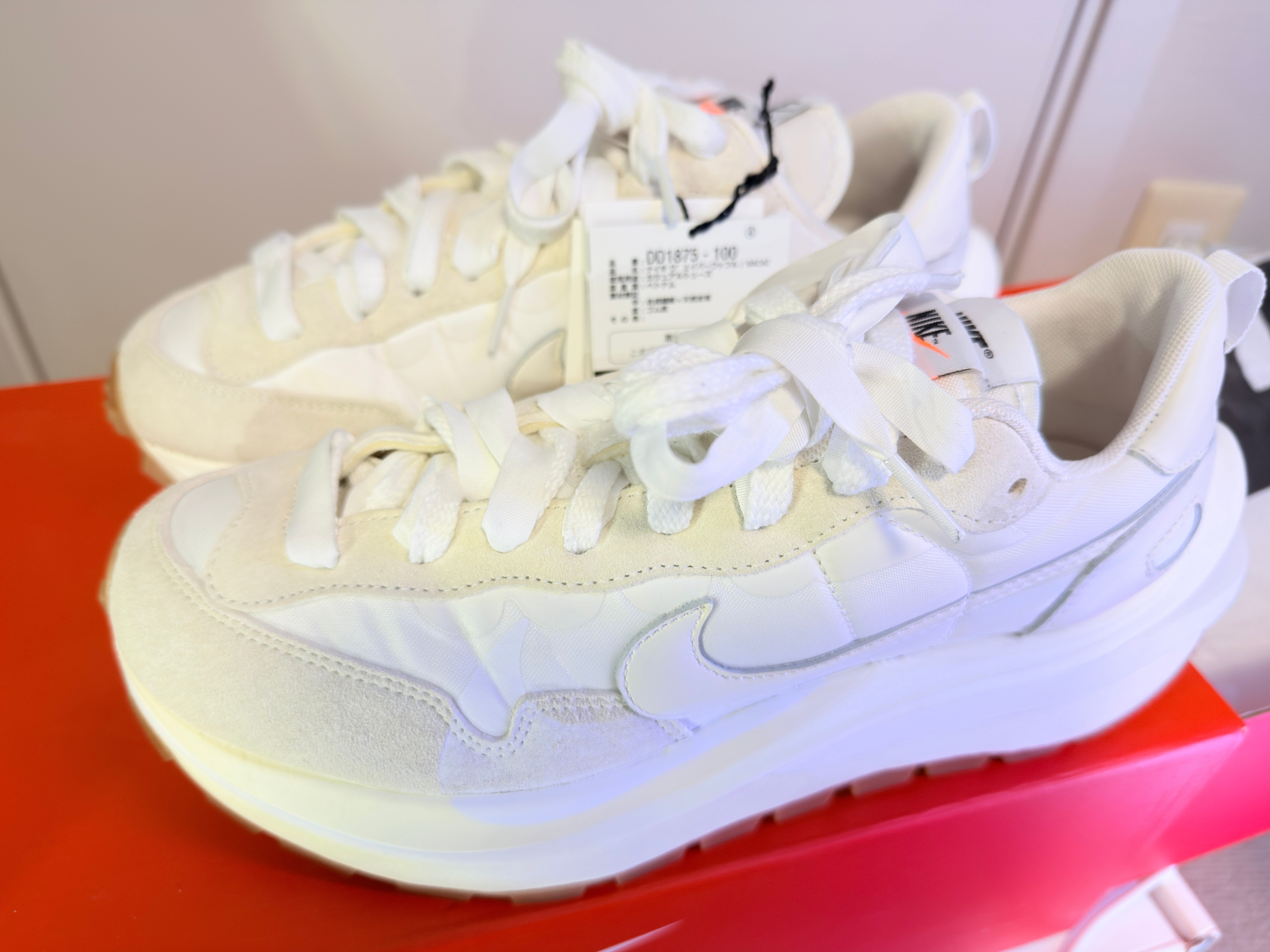 sacai × Nike Vapor Waffle "White Gum"