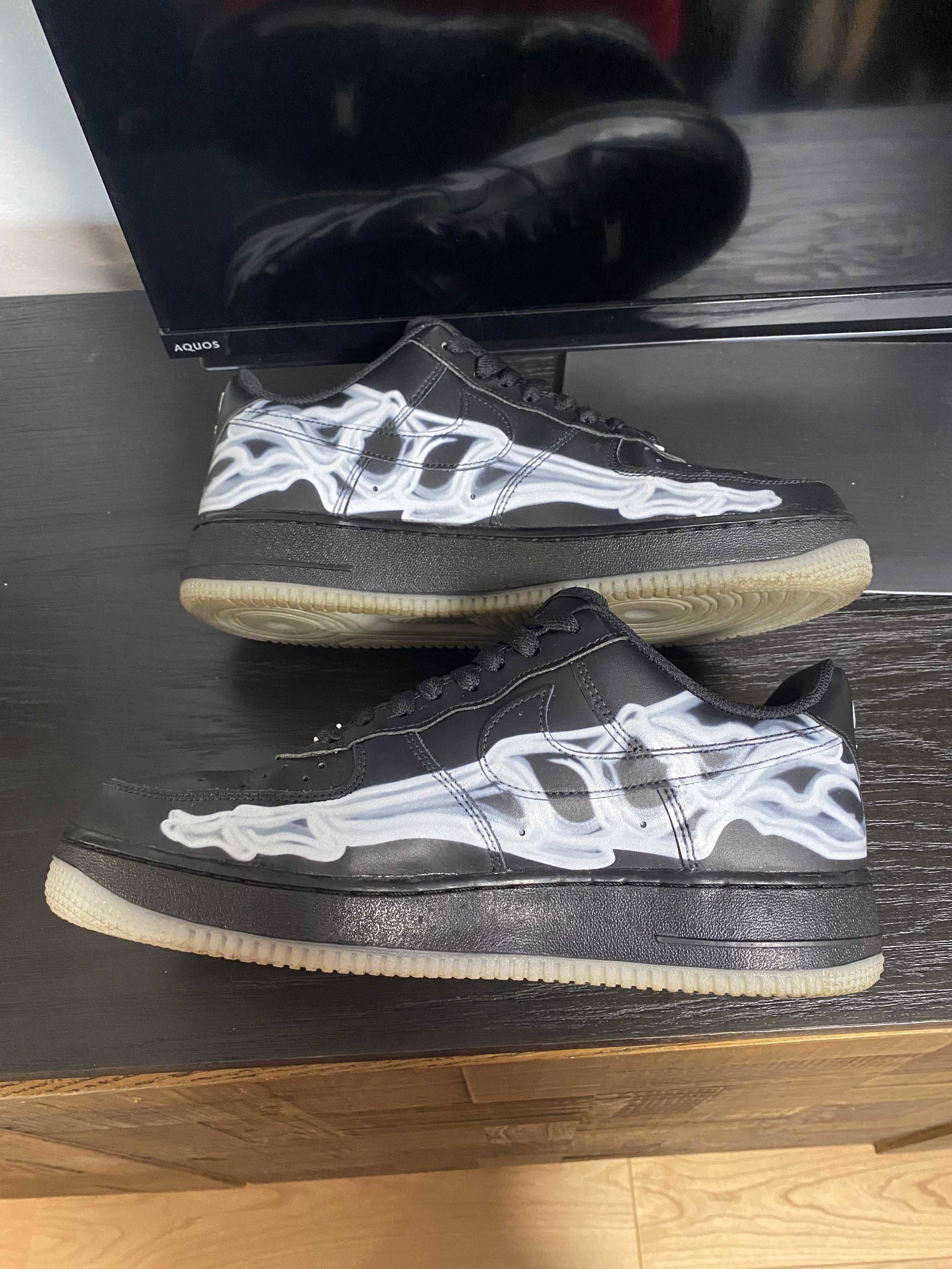 Nike Air Force 1 Low "Black Skeleton"