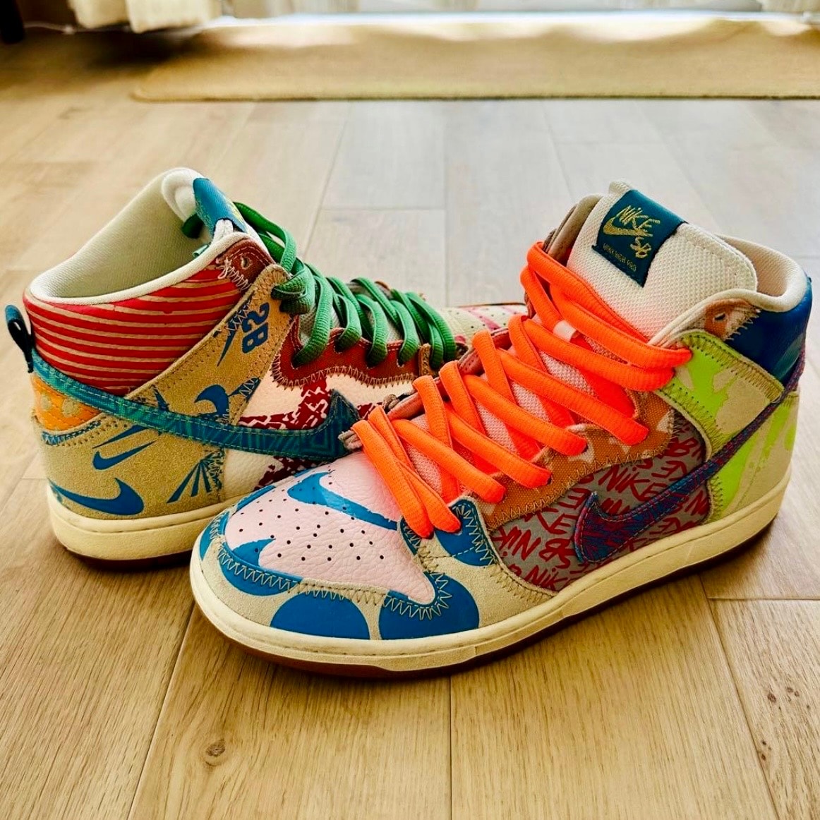 THOMAS CAMPBELL × Nike SB Dunk High "Ice Jade/Circuit Orange-Sail"