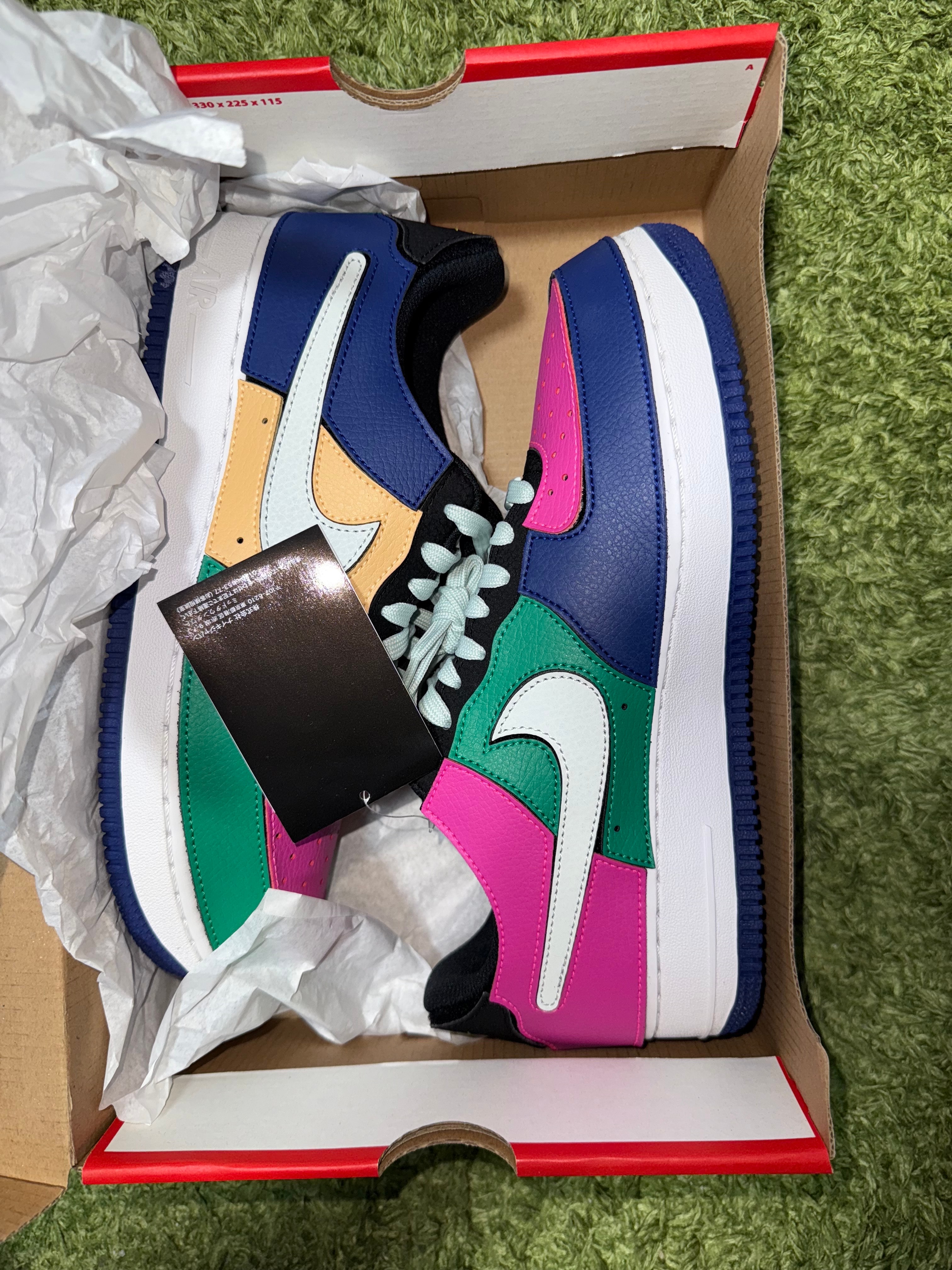 Nike Air Force 1/1 "Black/Multicolor"