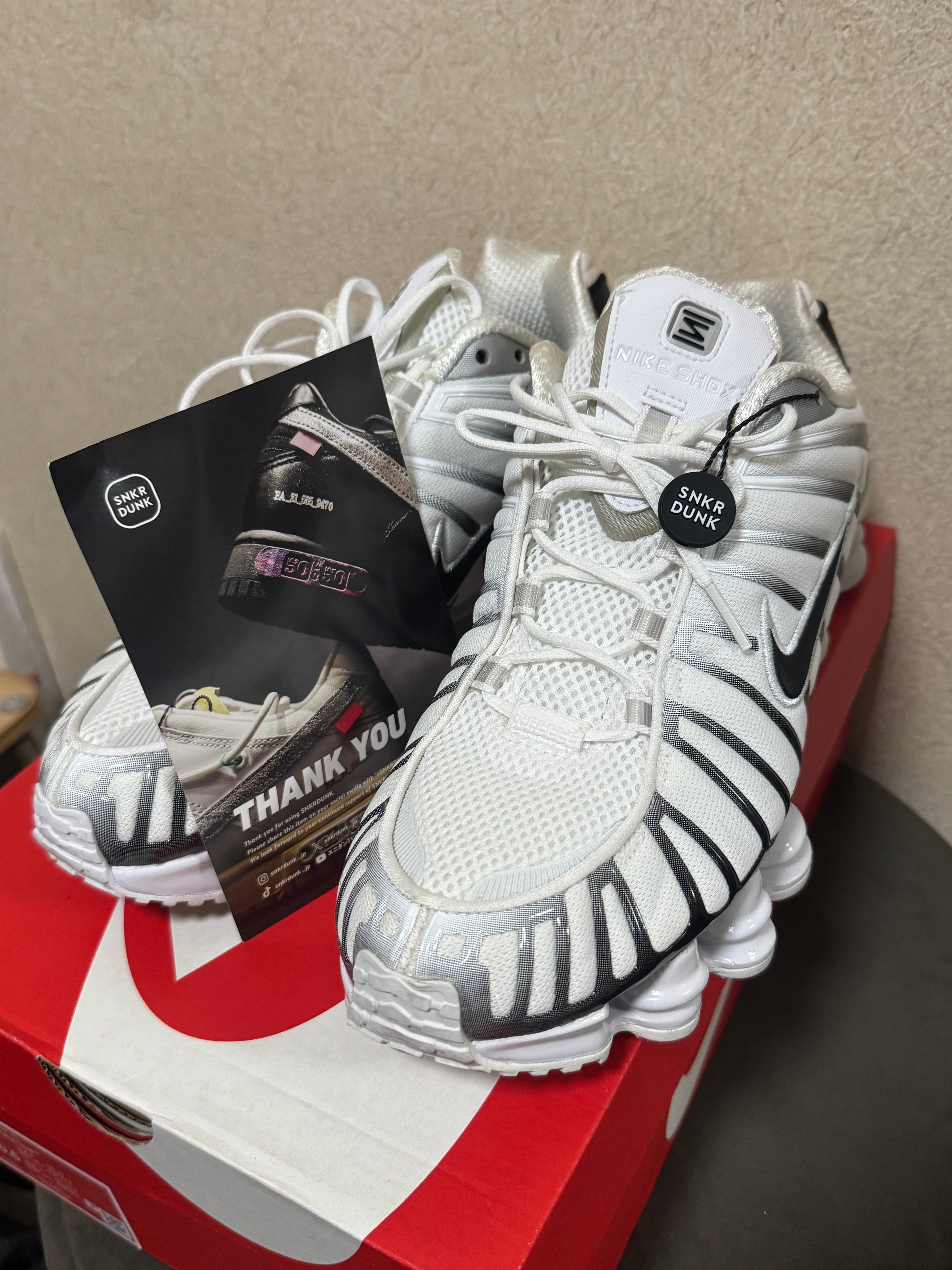 Nike Shox TL "White/Metallic Platinum/Black"