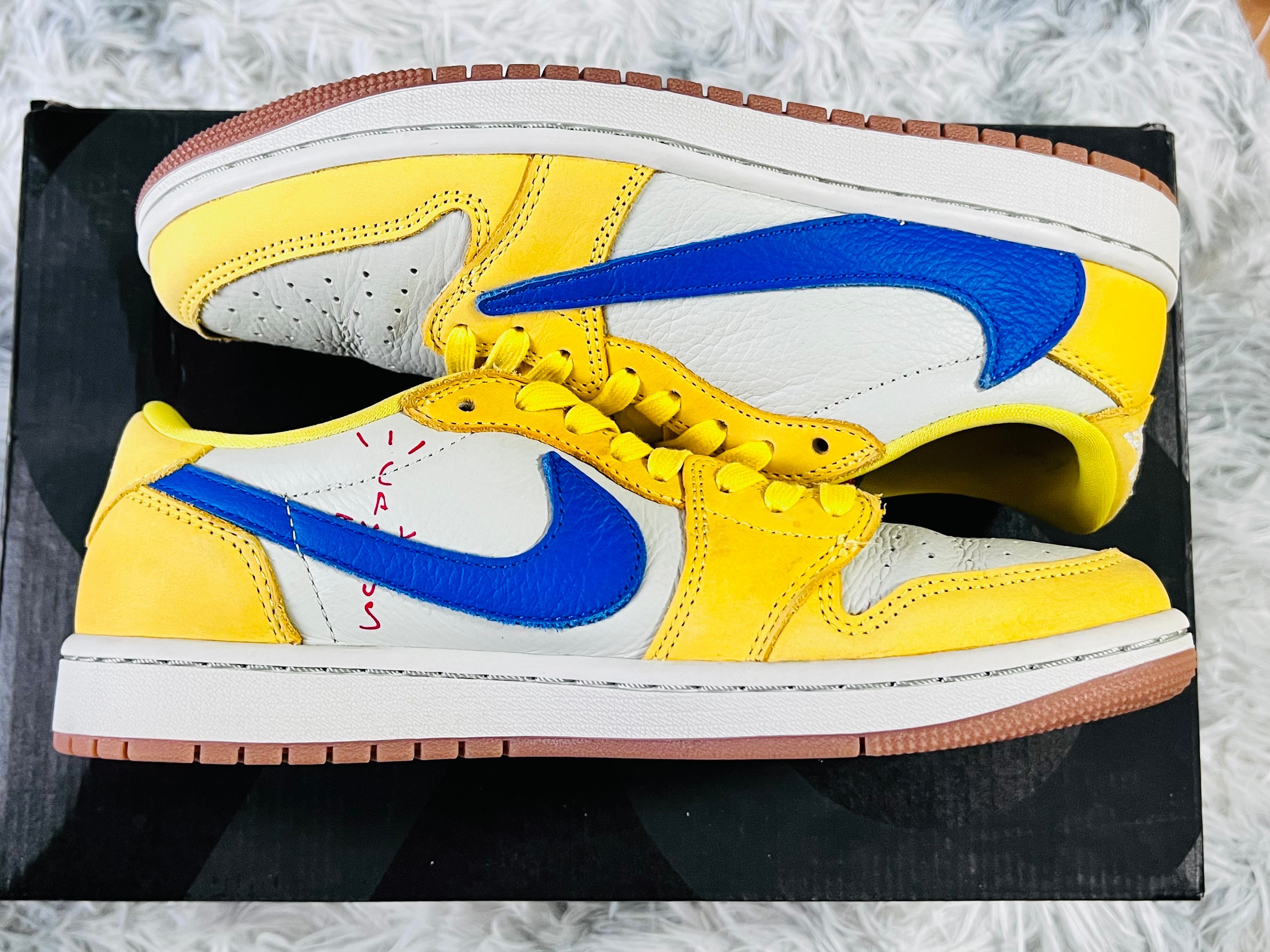 Travis Scott × Nike Women's Air Jordan 1 Retro Low OG "Canary"