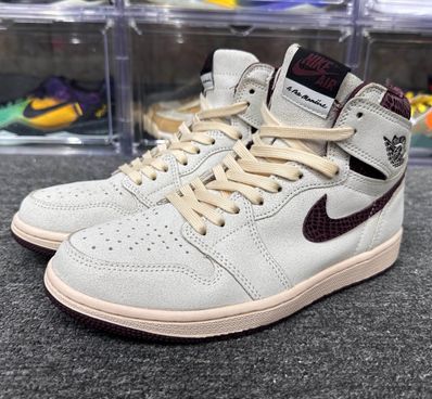 A Ma Maniere × Nike Air Jordan 1 Retro High OG "Sail and Burgundy"