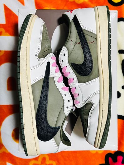 Travis Scott × Nike Air Jordan 1 Low OG SP "Reverse Olive"