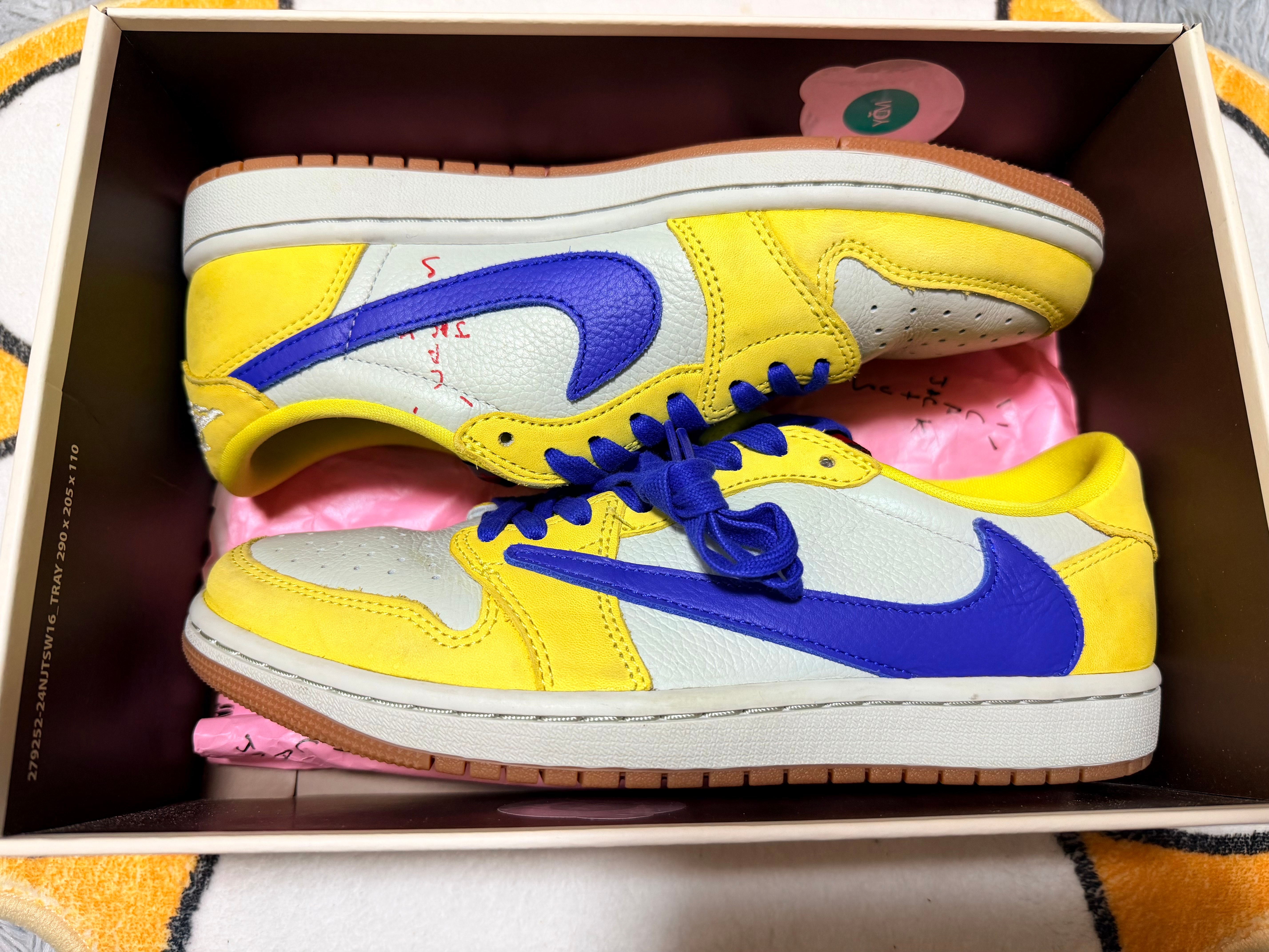 Travis Scott × Nike Women's Air Jordan 1 Retro Low OG "Canary"