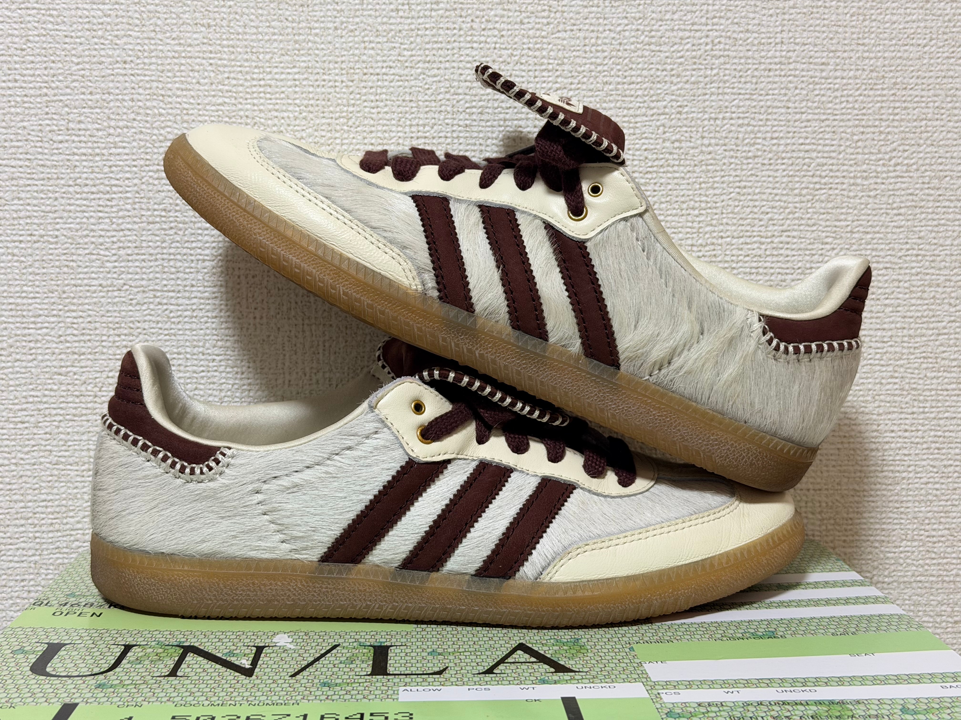 Wales Bonner × adidas Samba Pony Tonal Low "Cream White/Mystery Brown"